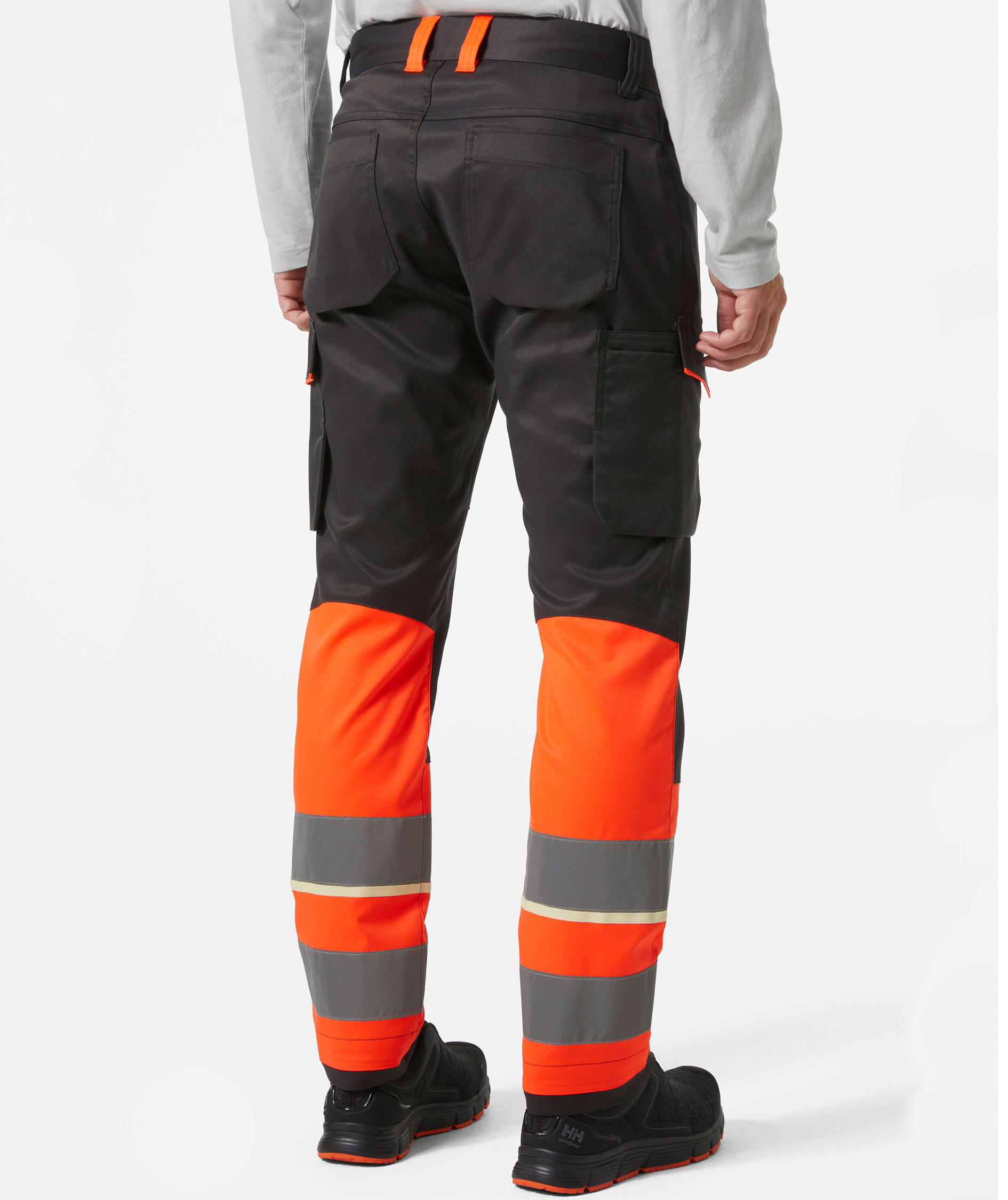 Helly Hansen UC-ME cargo trousers, Hi-Vis Red/Ebony, large image number 3
