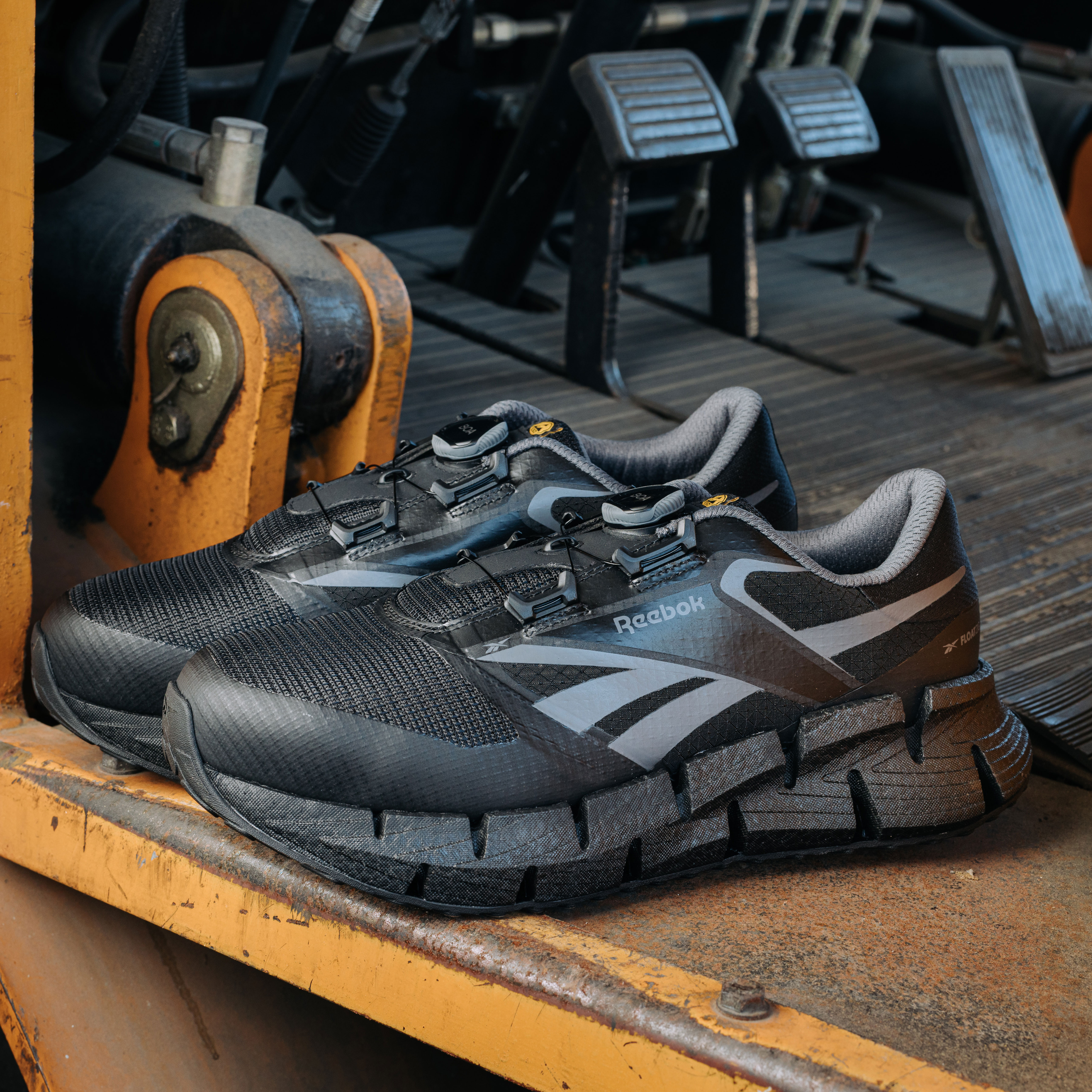 Reebok Floatzig safety shoes S1PS, Black/Grey, large image number 7