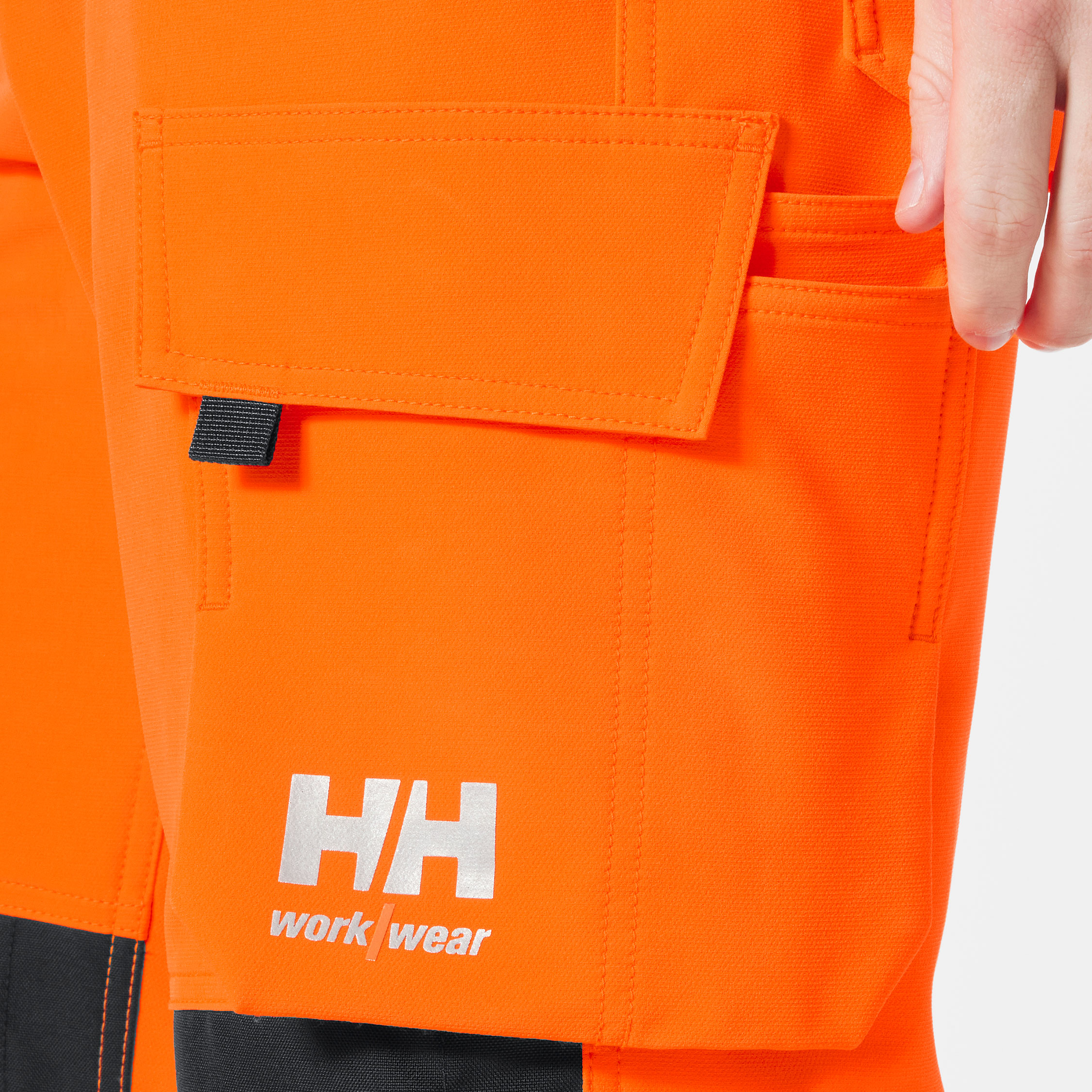 Helly Hansen Alna 4X arbetsbyxafull stretch, Varsel Orange/Ebony, large image number 4