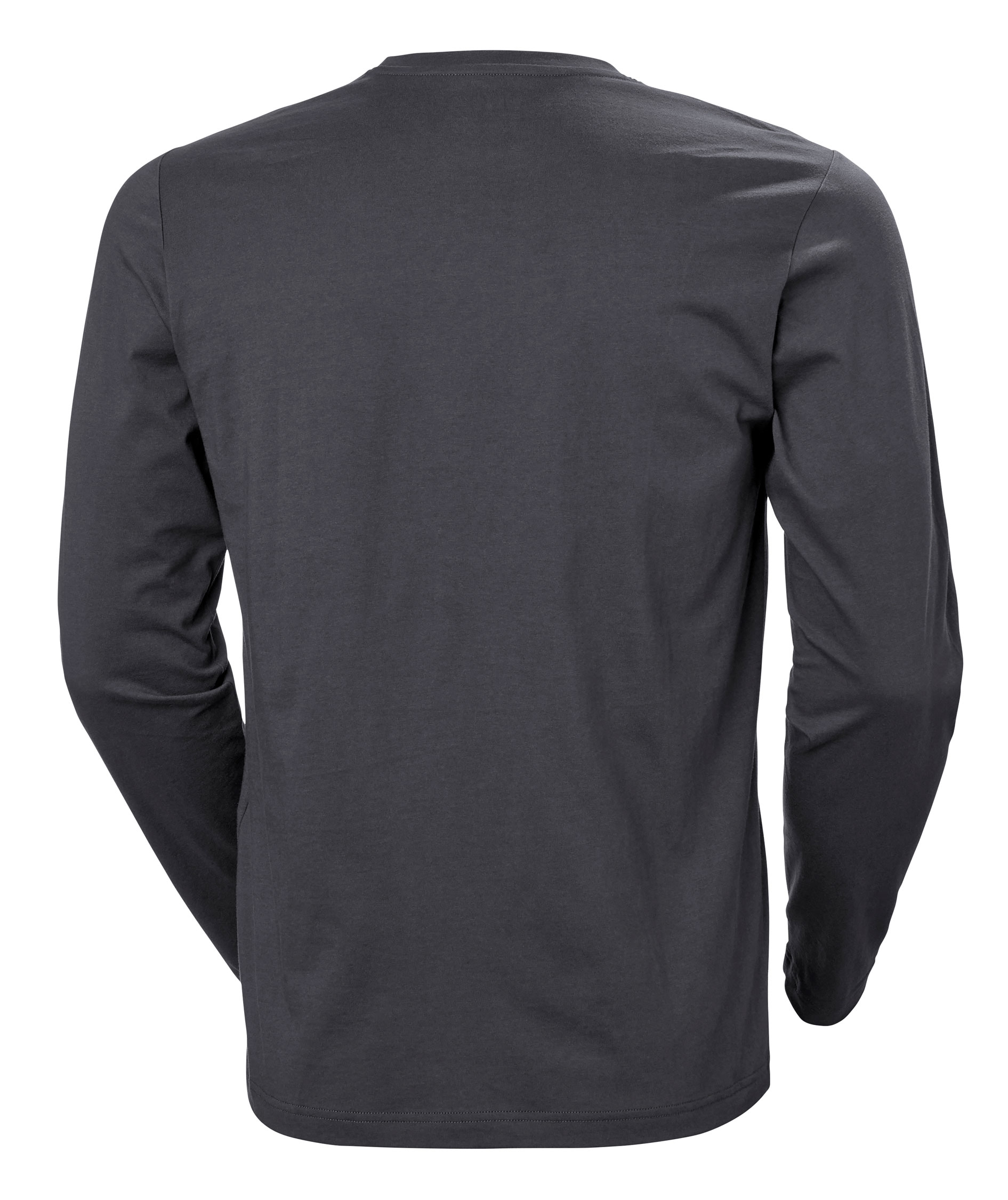 Helly Hansen Classic langermet T-skjorte, M&oslash;rkegr&aring;, large image number 2