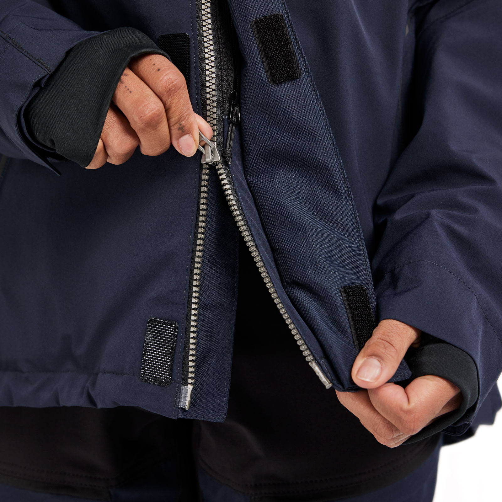 Bl&aring;kl&auml;der dame jakke full stretch, M&oslash;rk Marinebl&aring;/Svart, large image number 5