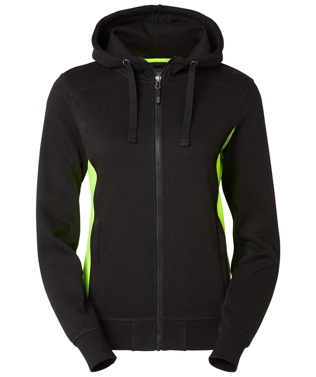 South West Ava dame hoodie, Svart/Gul