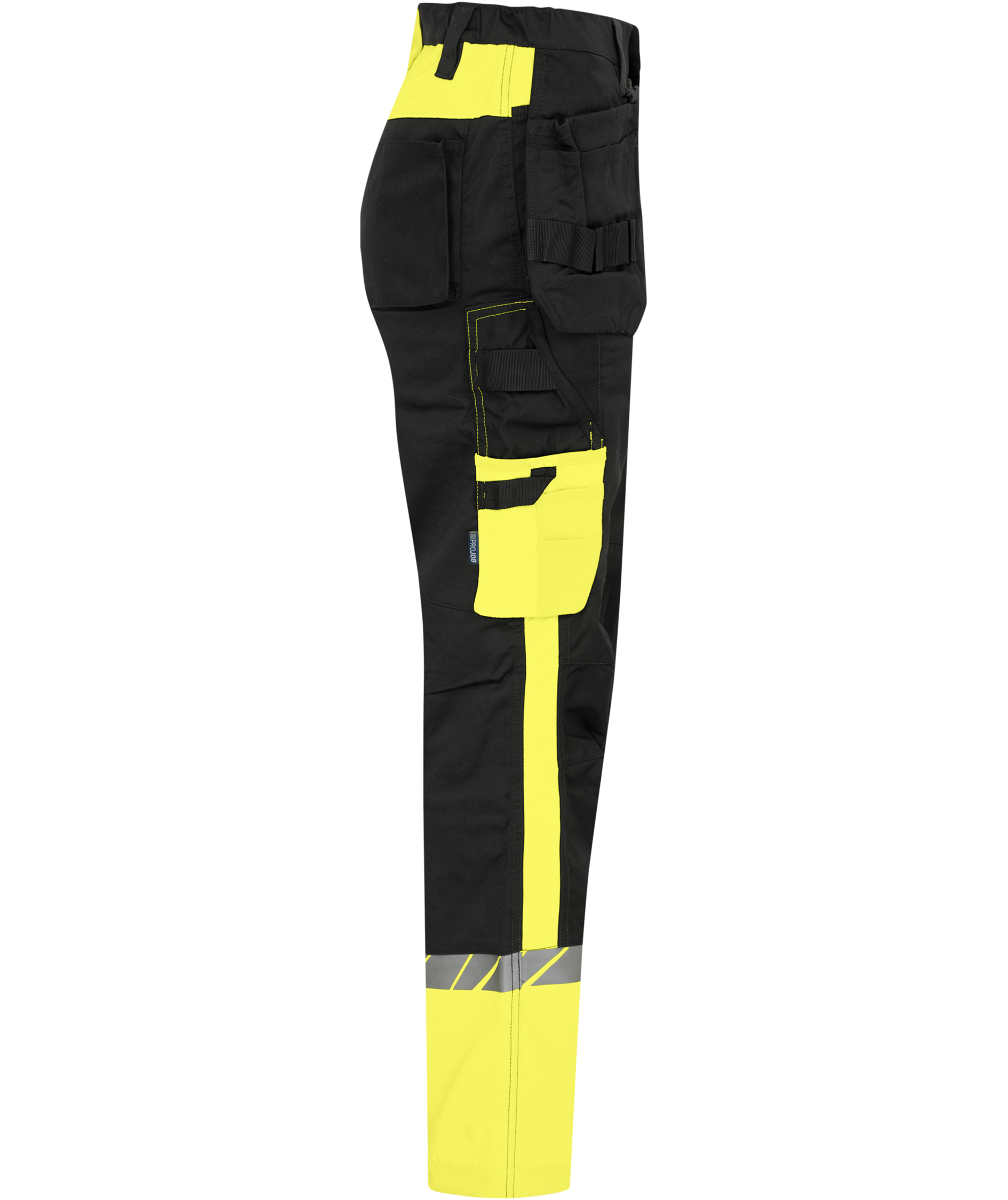 ProJob women's craftsman trousers 7513, Black/Yellow, large image number 2