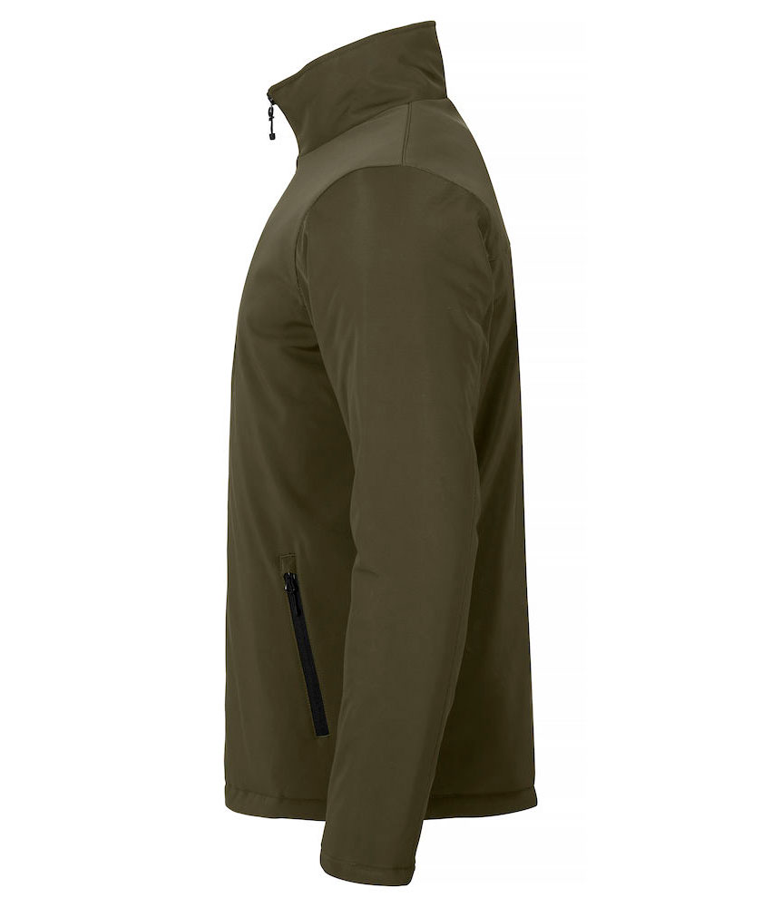 Clique lined softshell jacket, Fog Green, large image number 2
