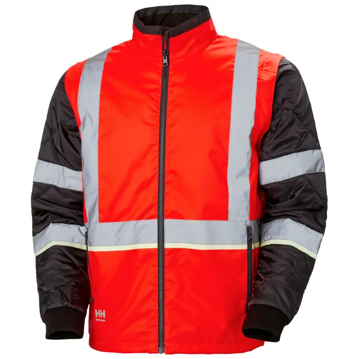Helly Hansen UC-ME 2-i-1 insulator jakke, Hi-Vis Rød/Ebony, large image number 0