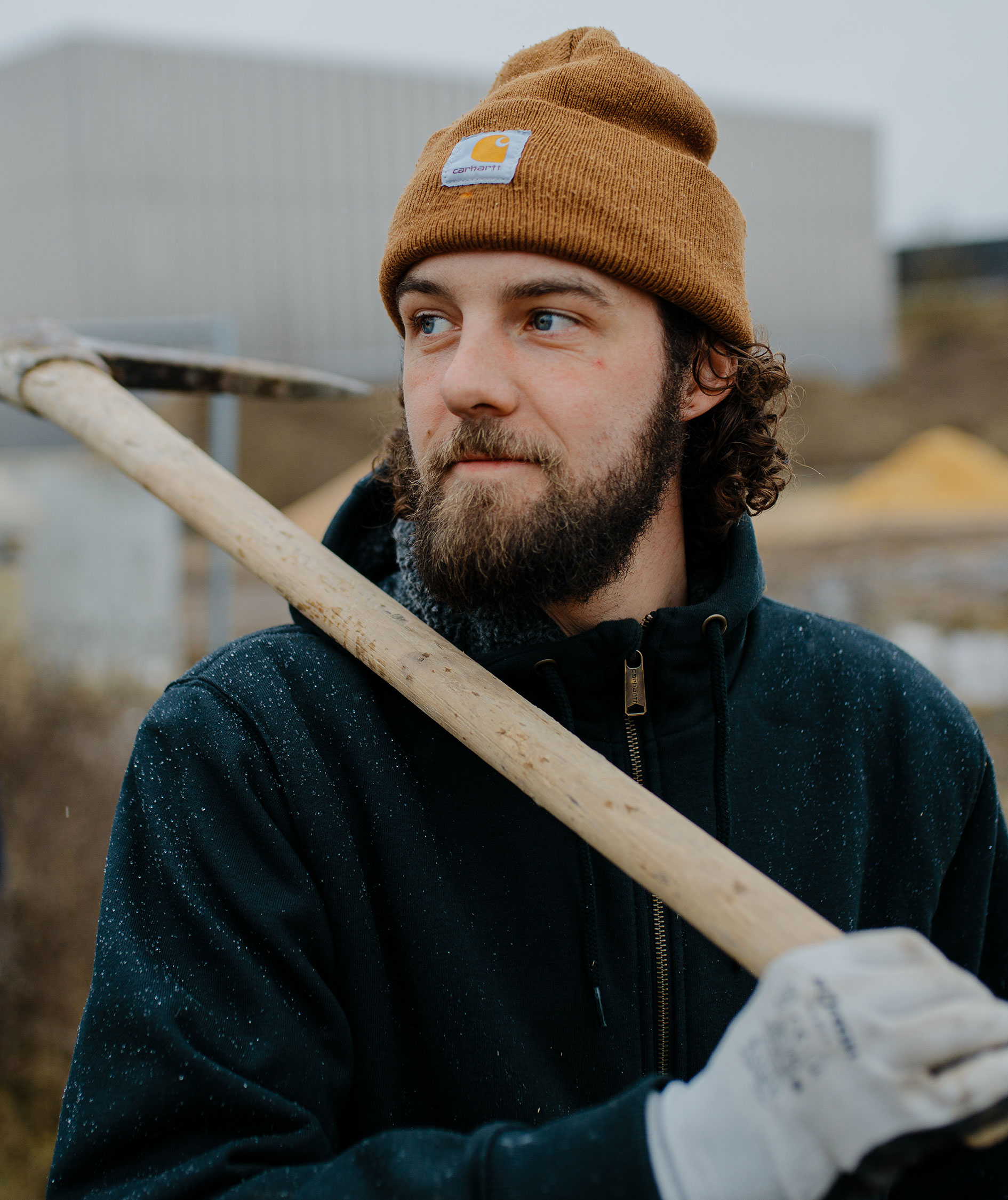 Carhartt Watch stickad m&ouml;ssa, Brun