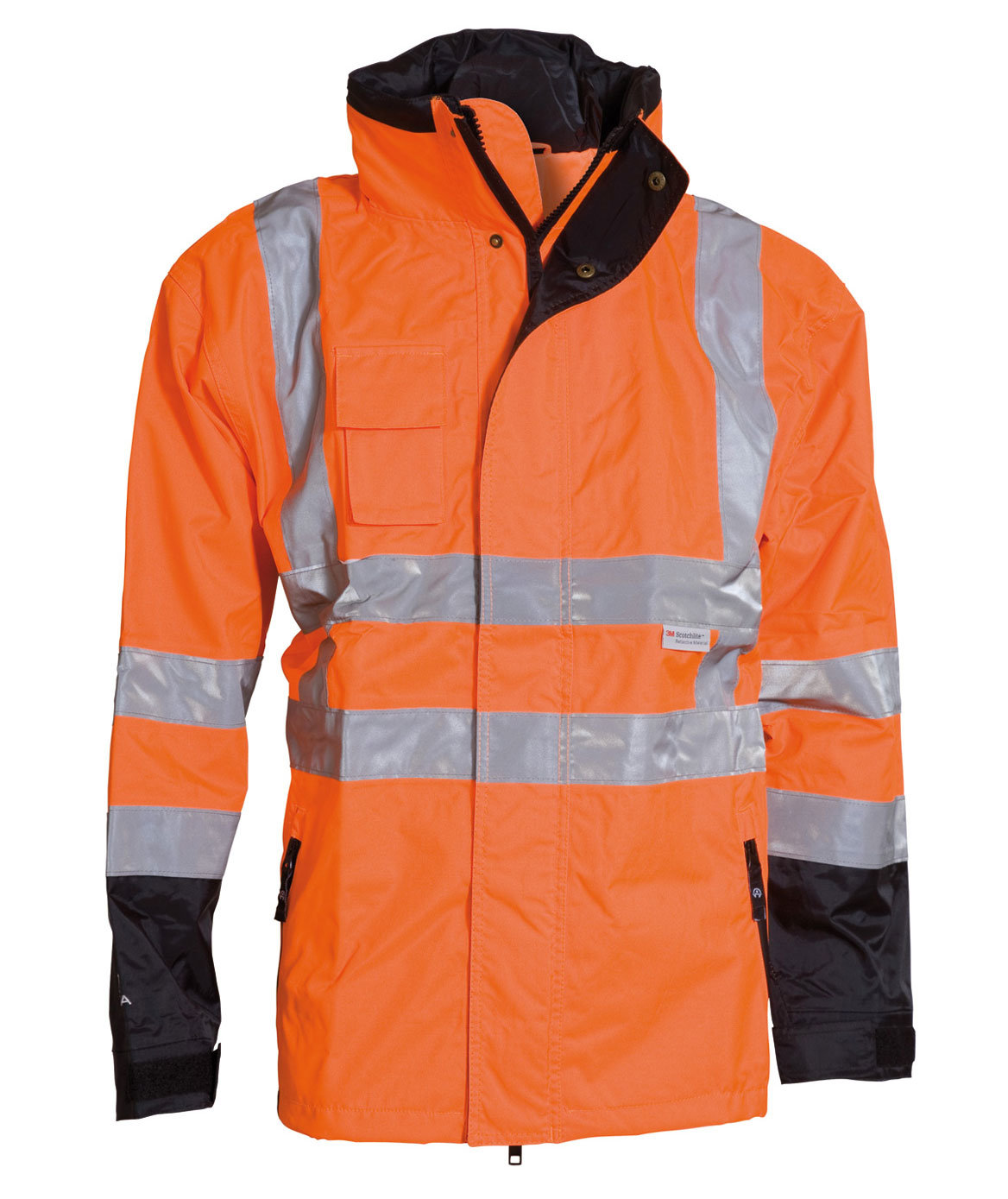 ELKA Visible Xtreme 2-i-1 jakke, Hi-Vis Orange/Sort