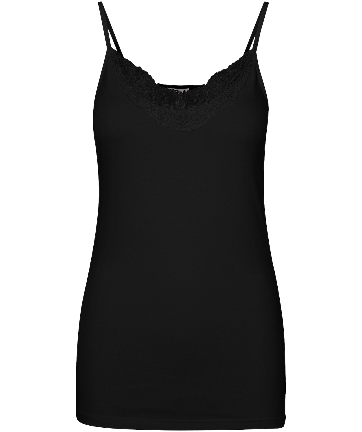 Vero Moda VMINGE Damen Singlet, Black, Black, swatch