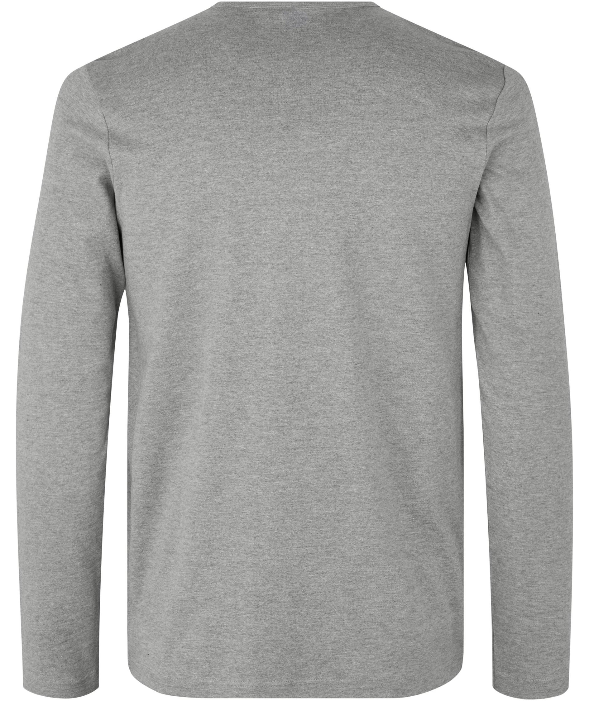 ID Interlock lang&aelig;rmet T-shirt, Gr&aring;&nbsp;Melange, large image number 3