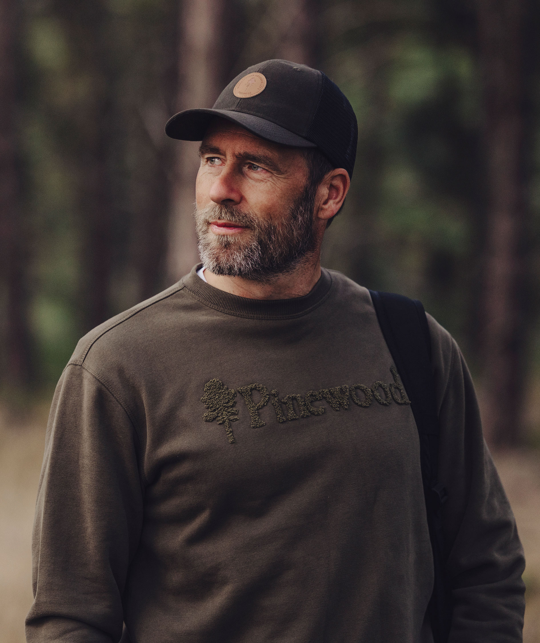 Pinewood V&auml;rnamo Logo sweatshirt, Dark Green, large image number 6