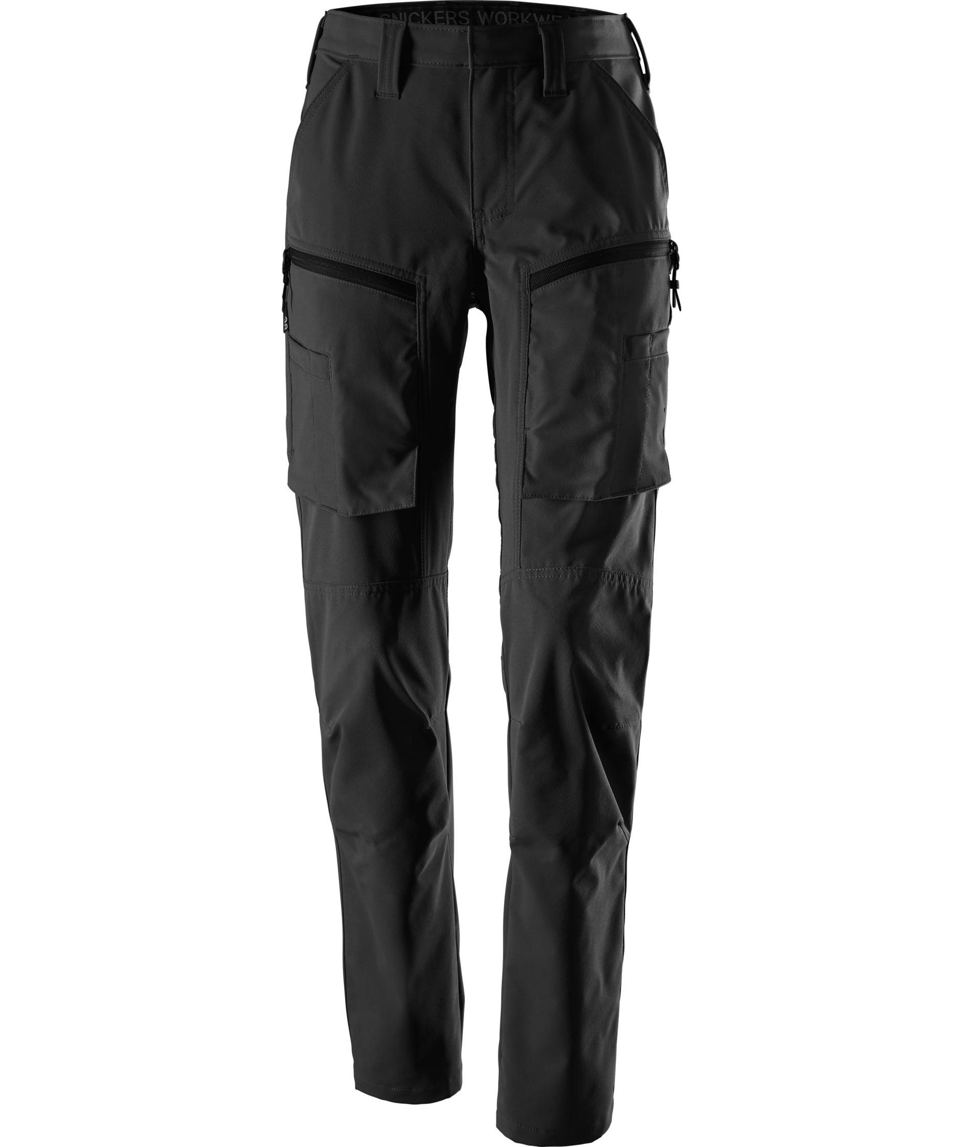 Snickers servicebyxa 6710 full stretch dam, Svart