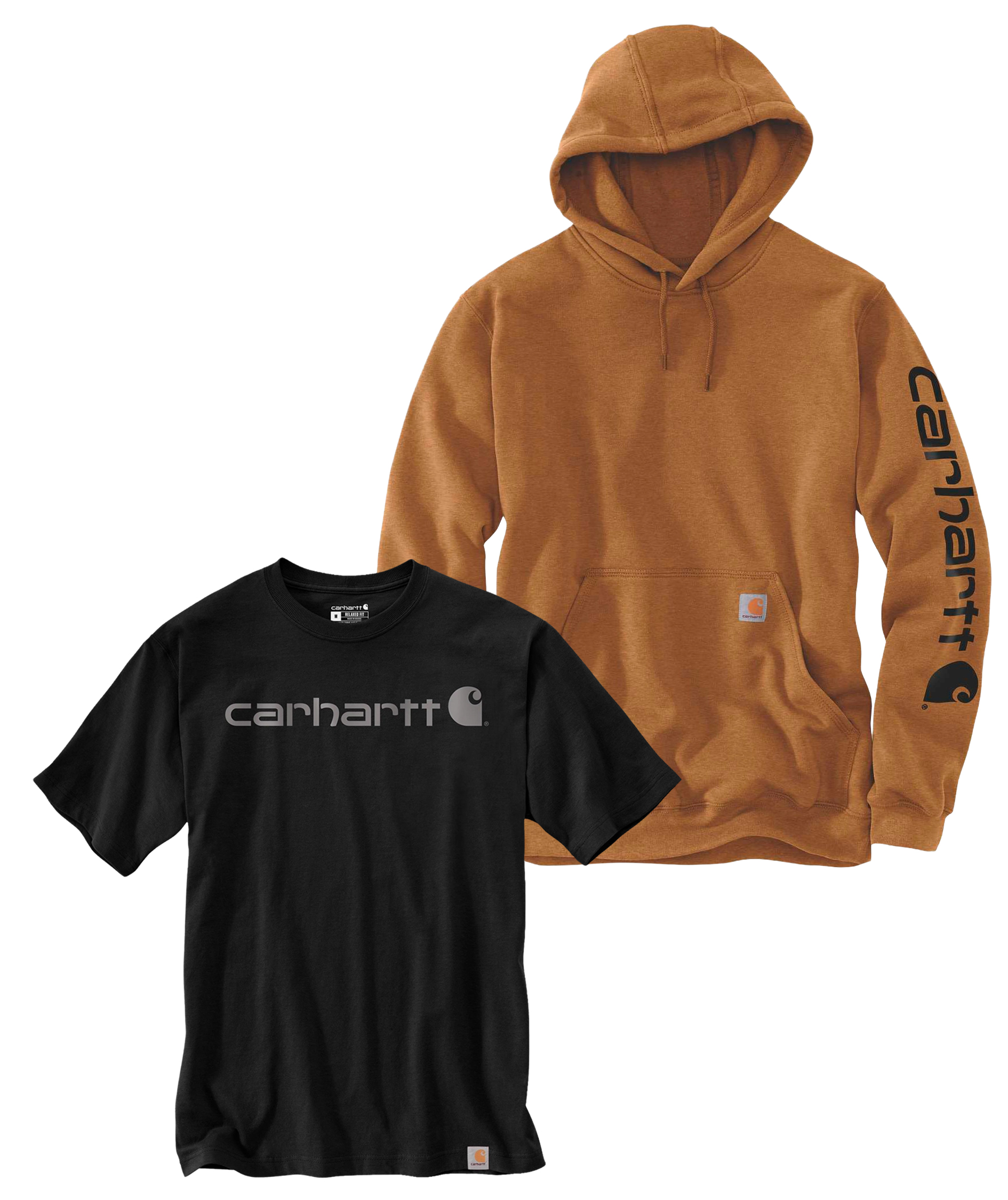Carhartt hoodie og T-shirt
