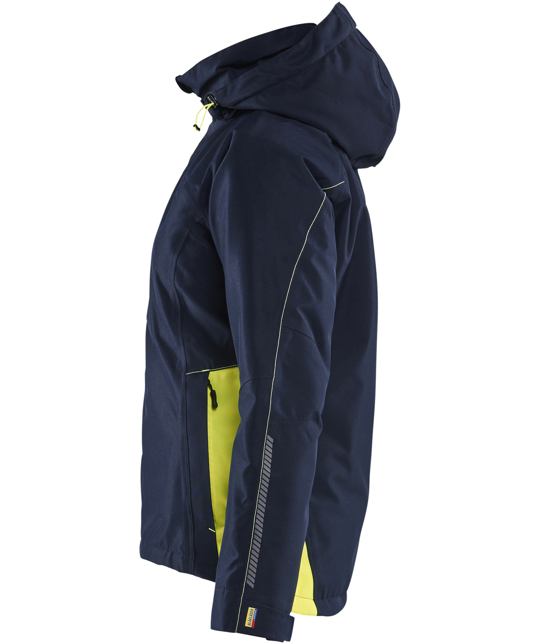 Bl&aring;kl&auml;der Unite vinterjacka dam, M&ouml;rk Marinbl&aring;/Hi-Vis Gul, large image number 4