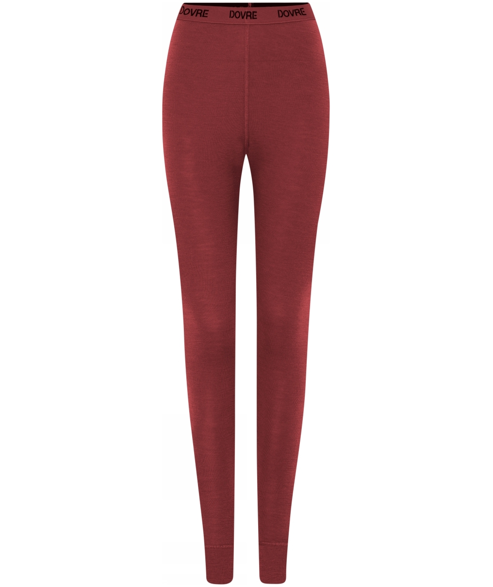 Dovre baselayerbyxa med merinoull dam, R&ouml;d, large image number 0