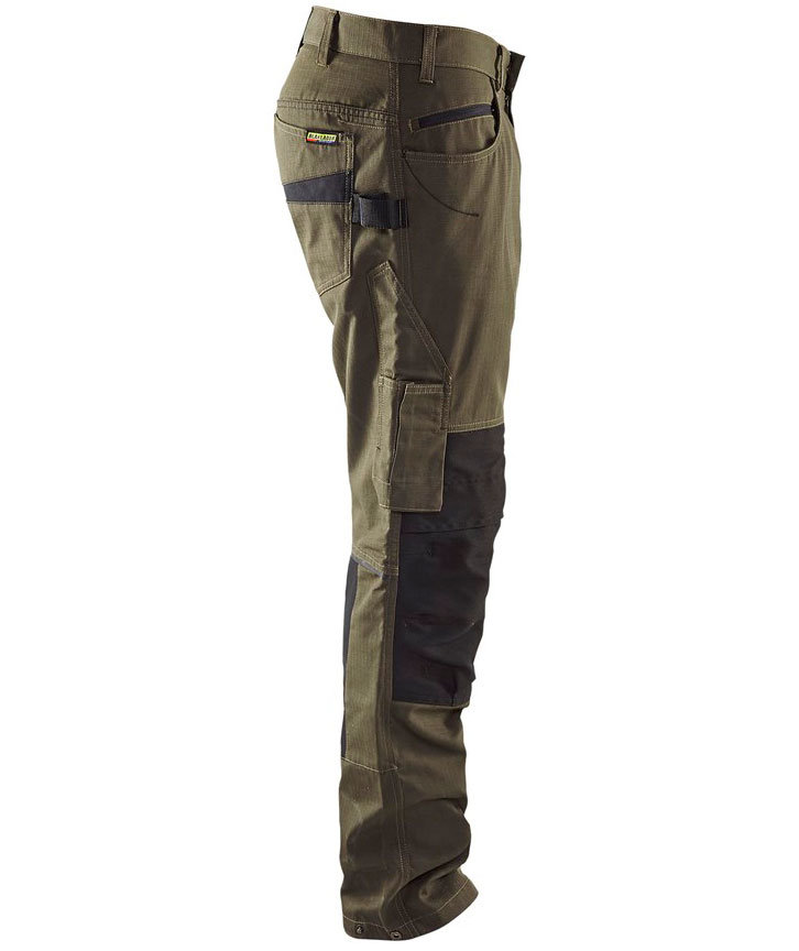 Bl&aring;kl&auml;der Unite Arbeitshose, Olivgr&uuml;n/Schwarz, large image number 3