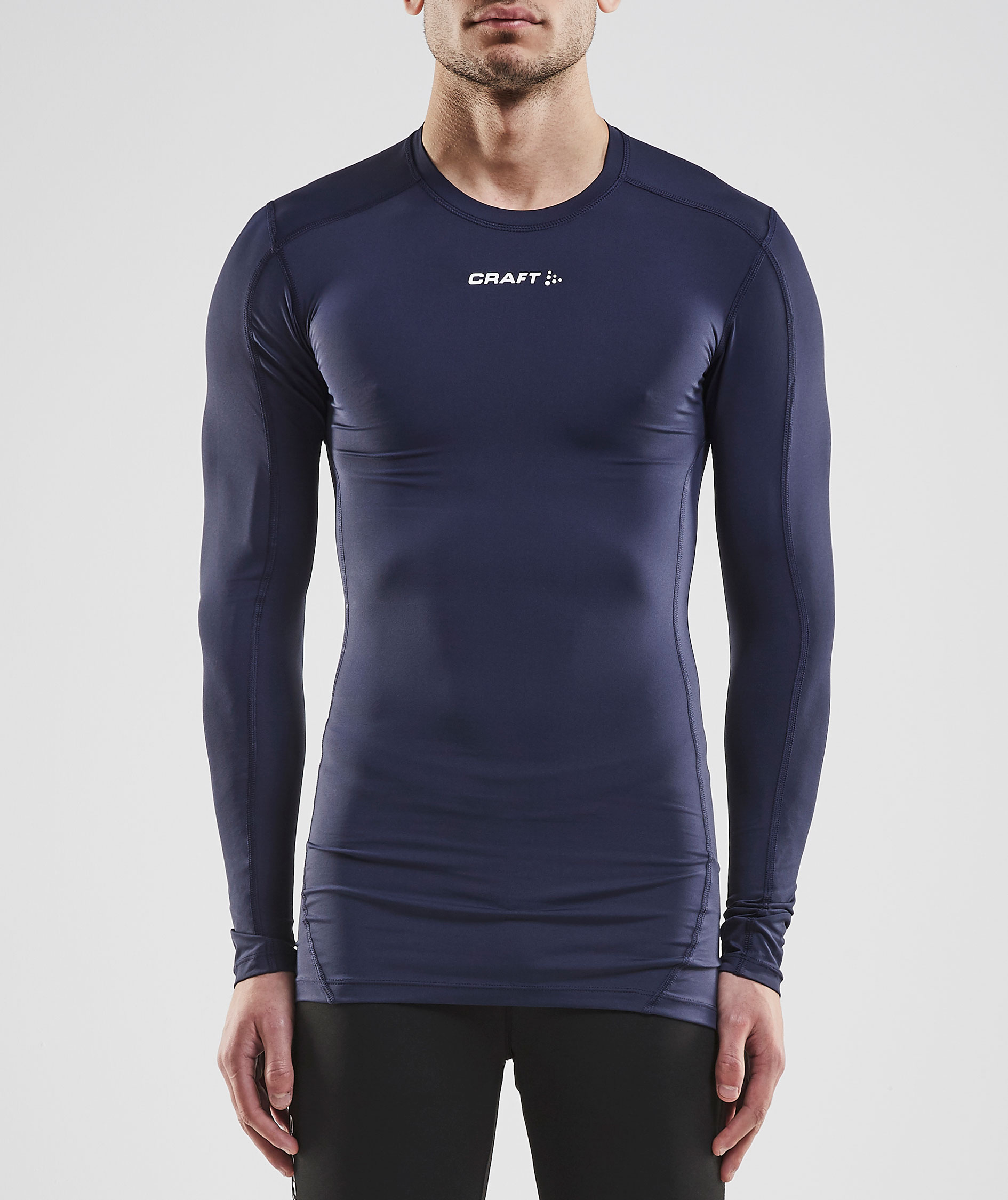 Craft Pro Control Compression l&aring;ng&auml;rmad T-shirt, Navy, large image number 3