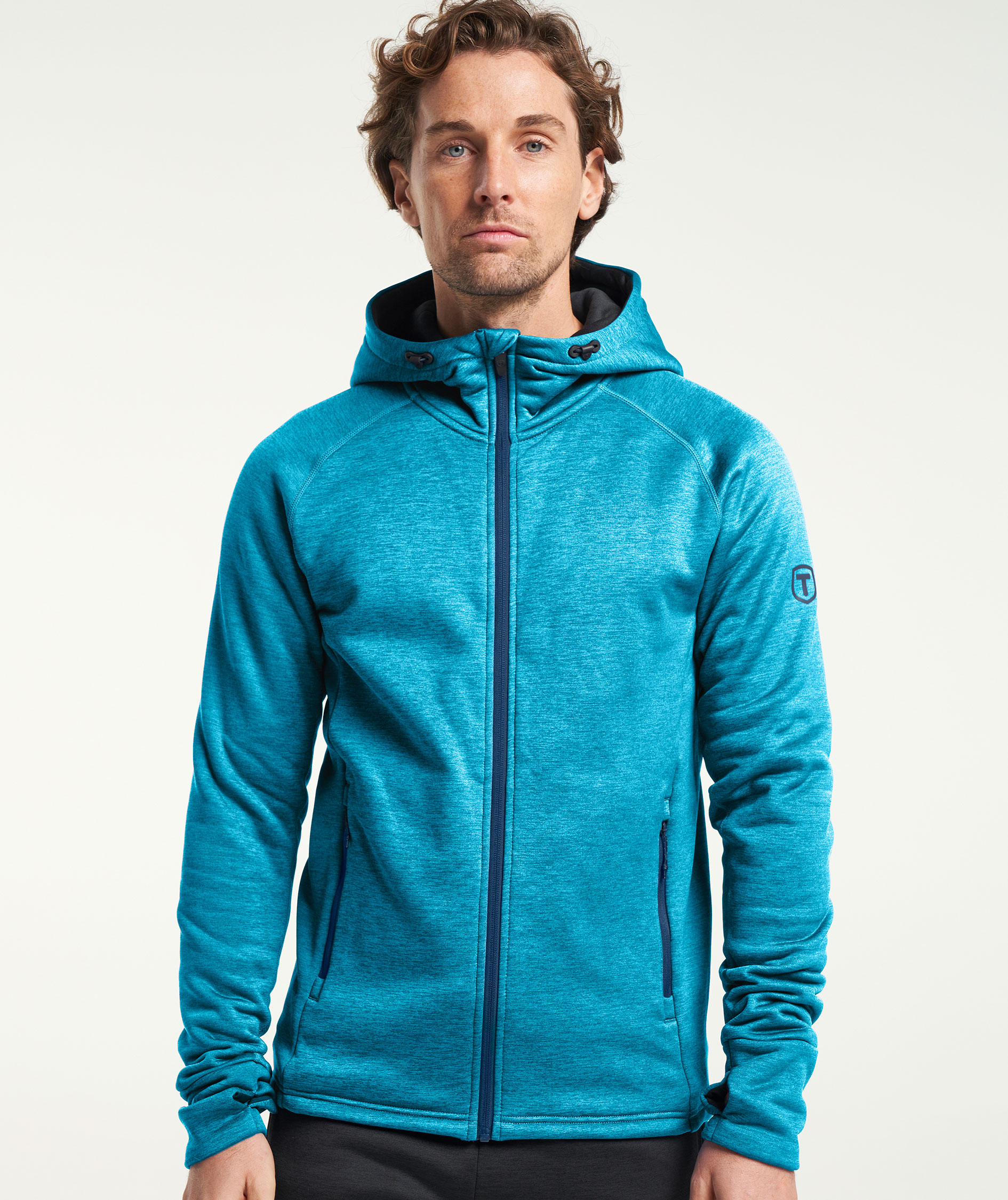 Tenson TXlite hoodie with full zipper, Blue, large image number 7