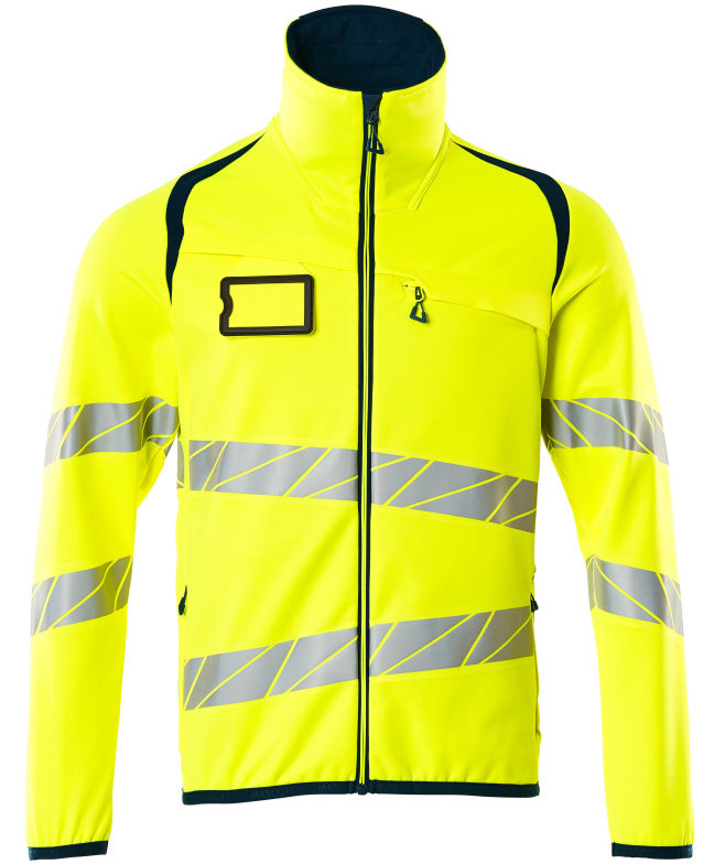 Mascot Accelerate Safe fleecejakke, Hi-Vis Gul/M&oslash;rk Marine, Hi-Vis Gul/M&oslash;rk Marine, swatch