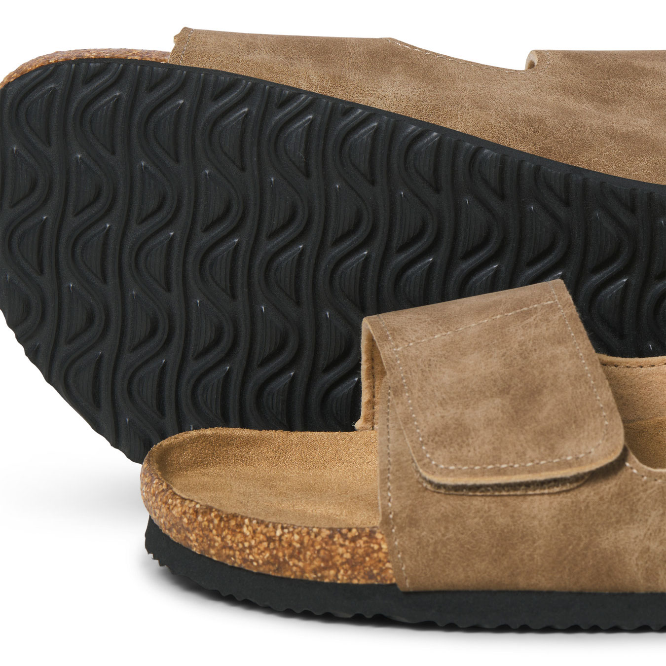 Jack & Jones JFWCENTRAL Sandalen, Taupegrau, large image number 2