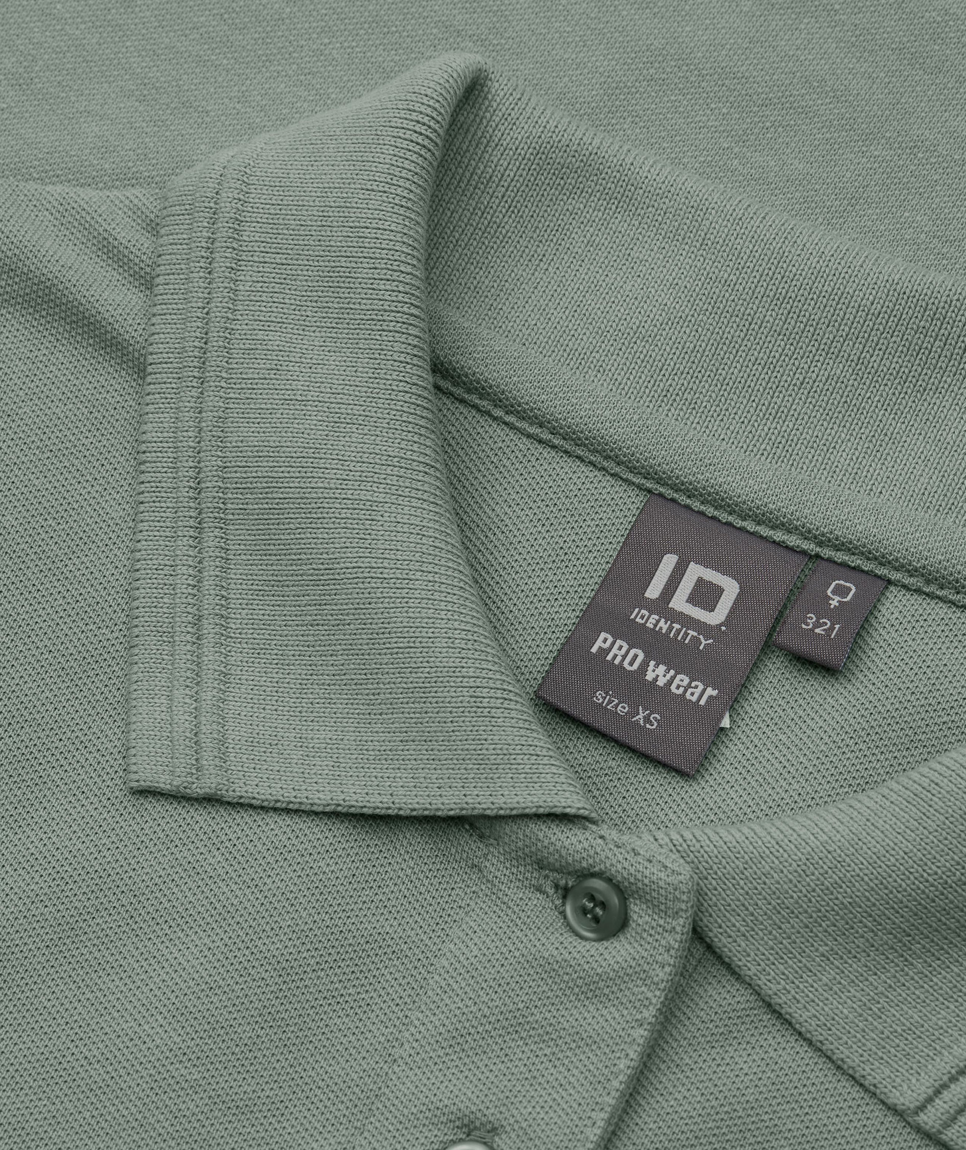 ID PRO Wear dame Polo T-skjorte, St&oslash;vete gr&oslash;nt, large image number 3