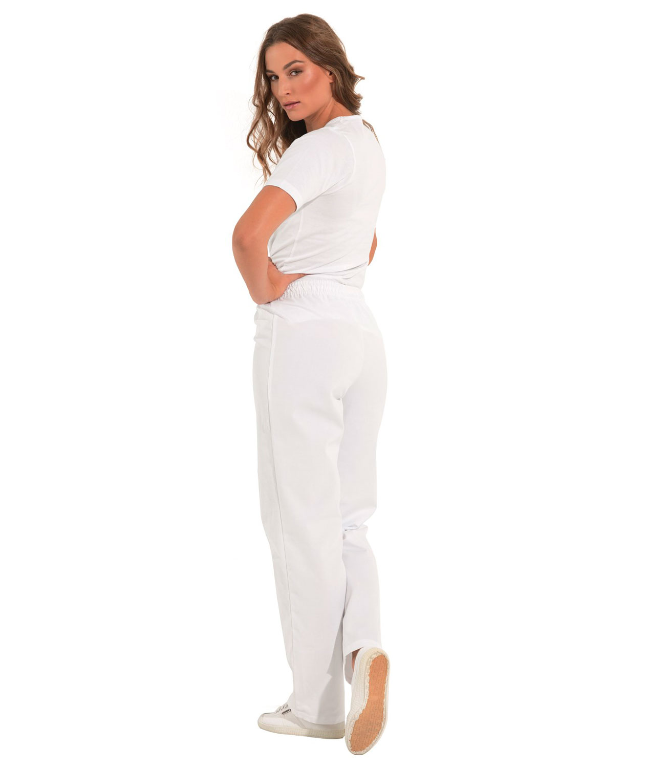 Kentaur  joggingbukser benl&aelig;ngde 80 cm, Hvid