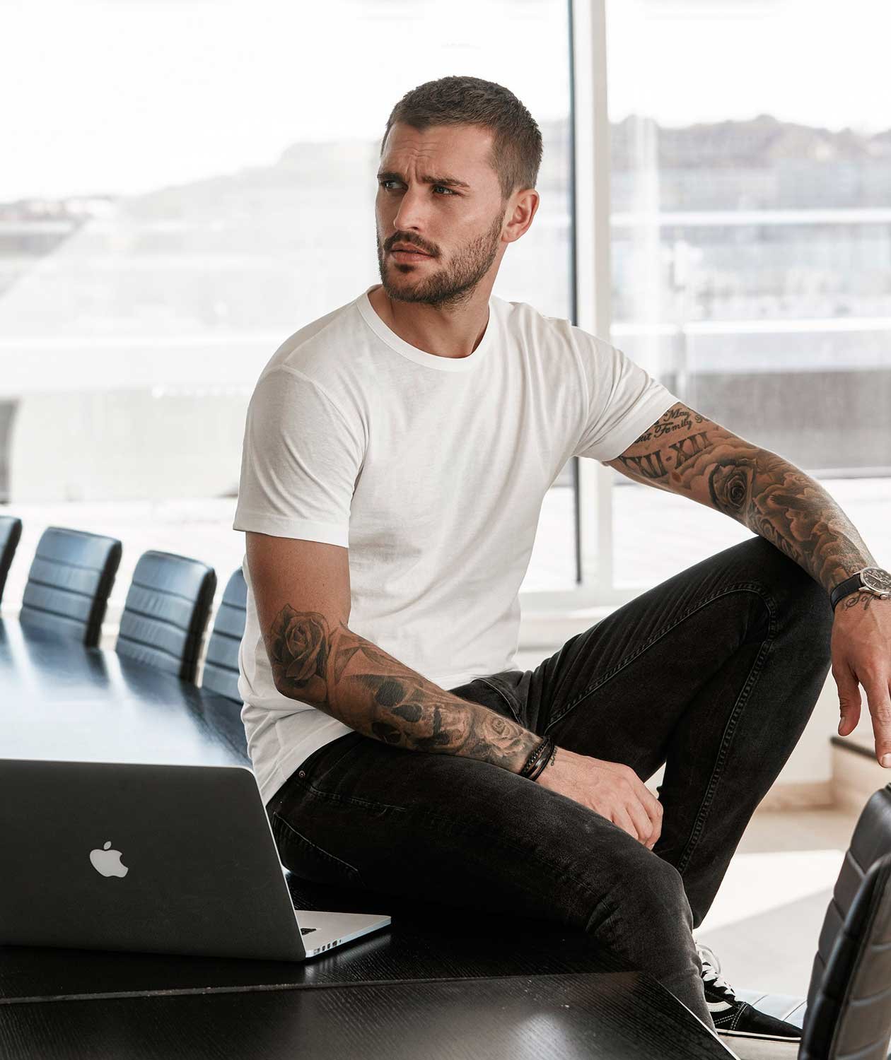 South West Delray &oslash;kologisk T-skjorte, Hvit