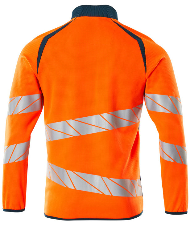 Mascot Accelerate Safe cardigan, Hi-Vis Orange/M&oslash;rk Petroleum