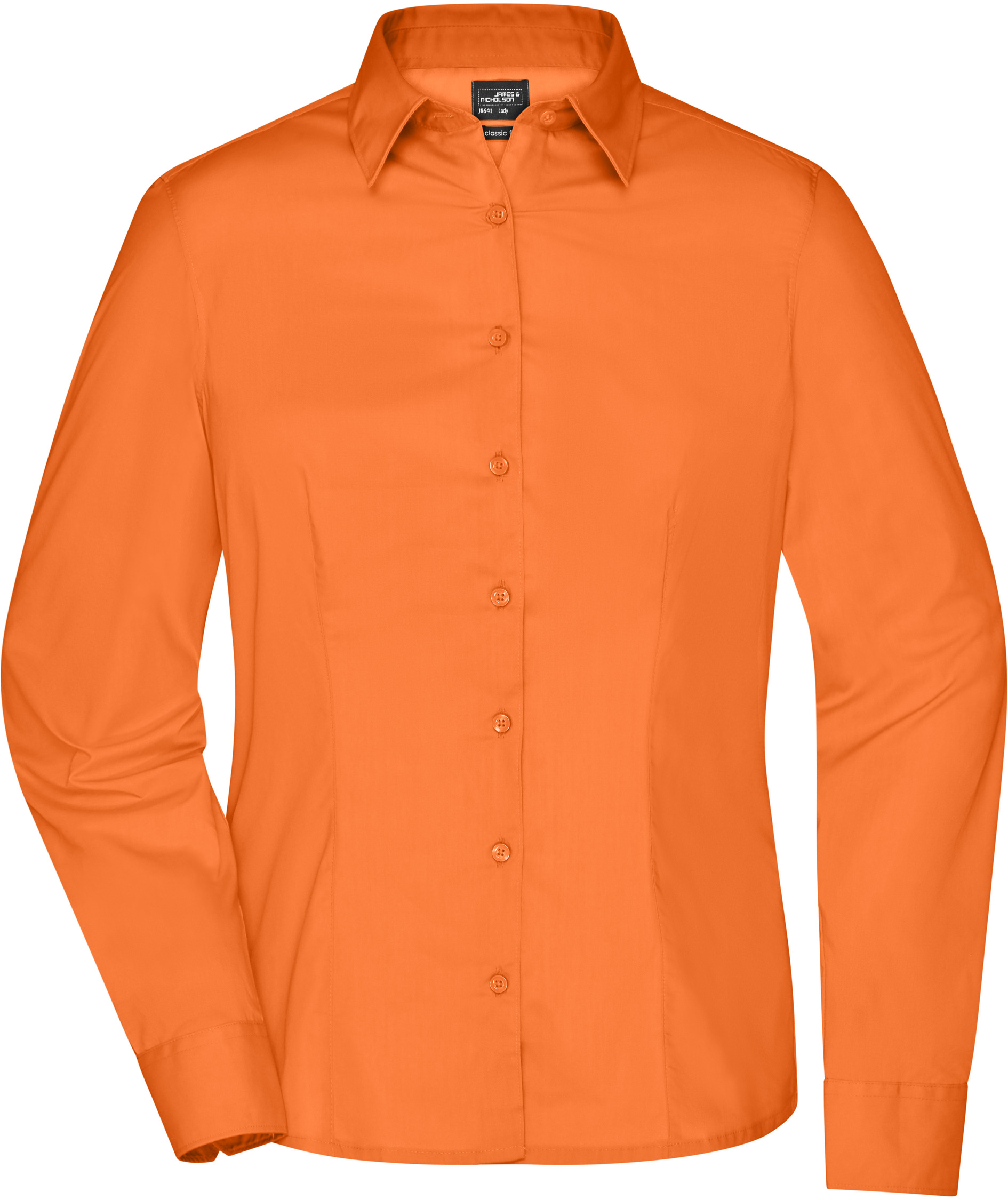 James & Nicholson modern fit skjorta dam, Orange