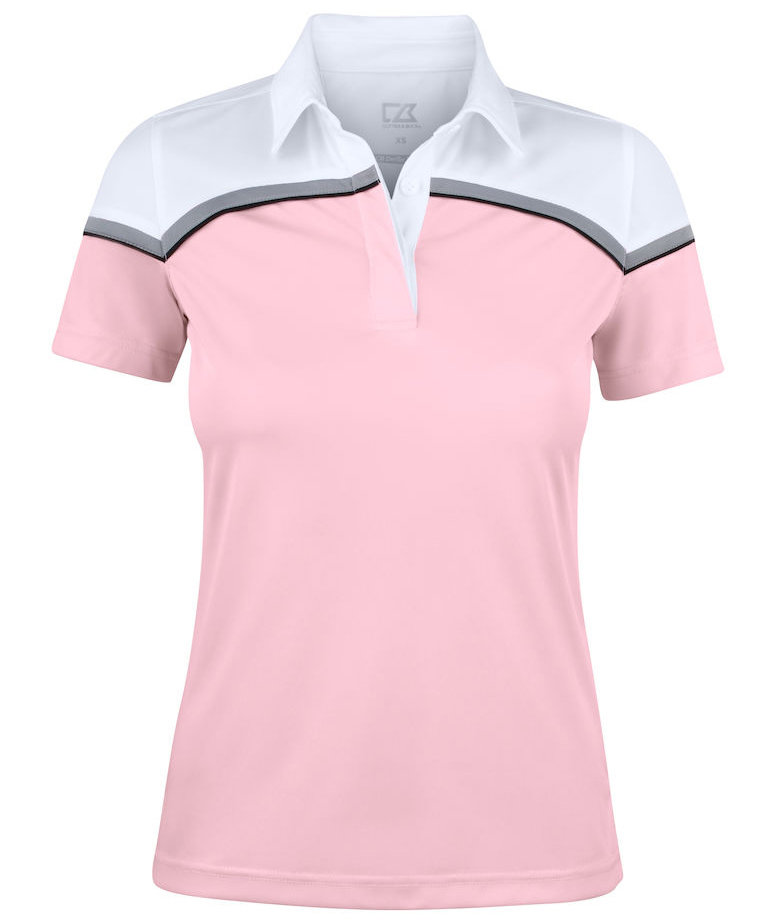 Cutter & Buck Seabeck dame polo T-shirt, Pink/Hvid, Pink/Hvid, swatch