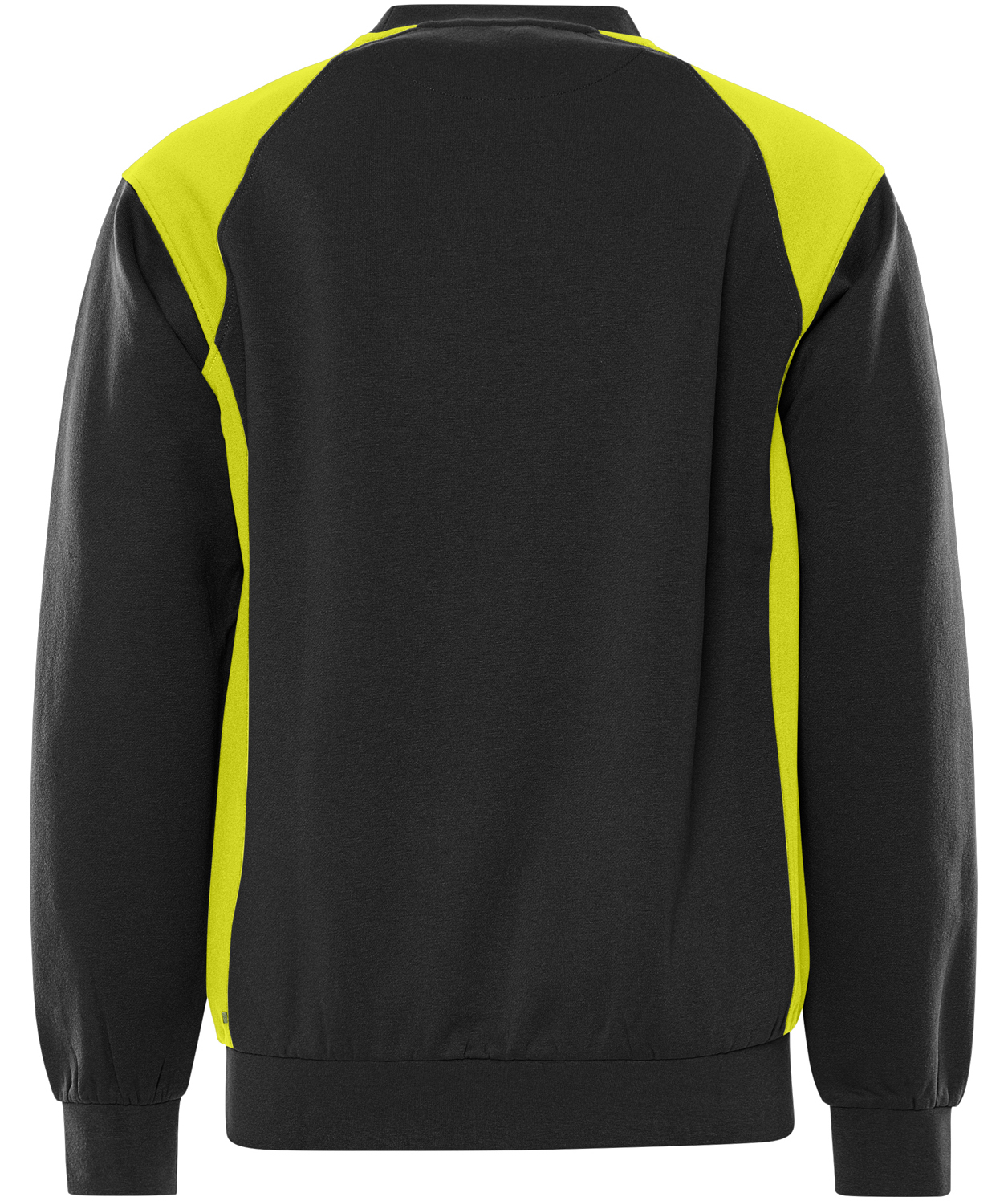 Fristads sweatshirt 7048 GSM, Svart/Varselgul