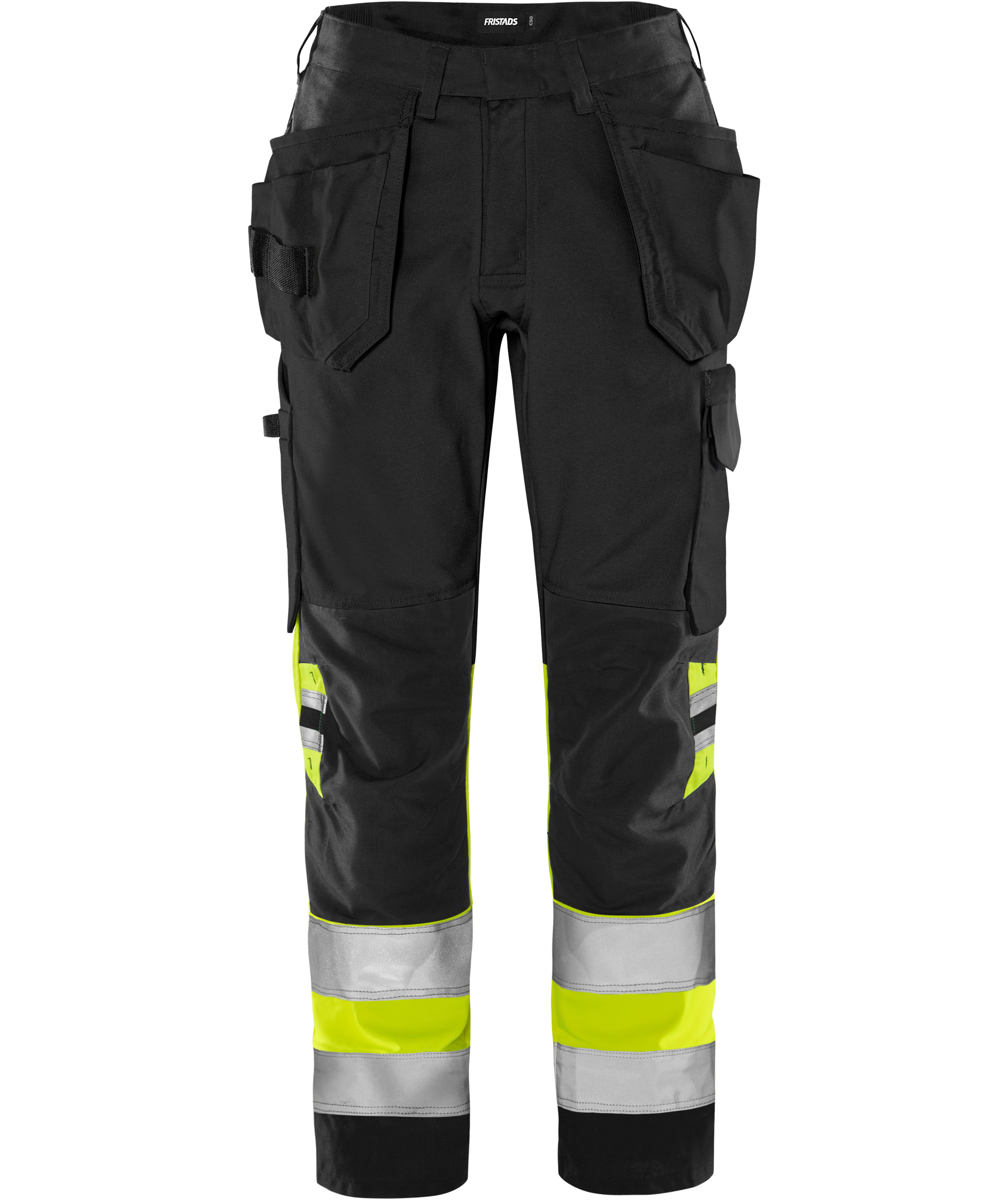Fristads hantverksbyxa 2670 GPLU dam, Varsel Gul/Svart