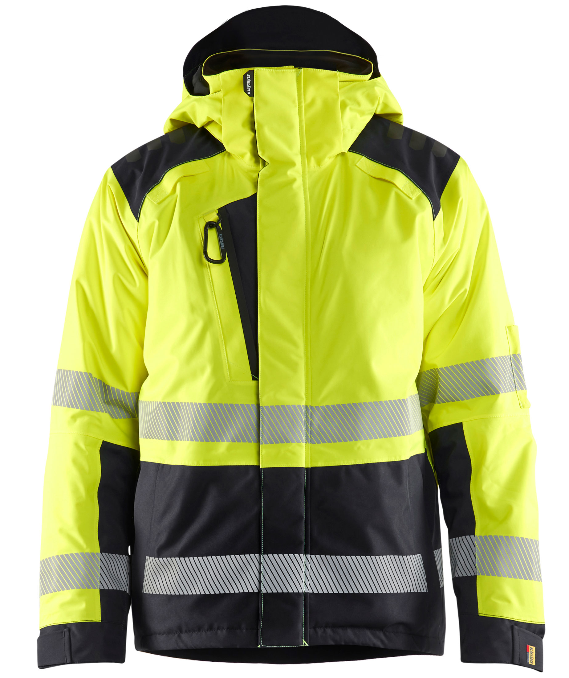 Bl&aring;kl&auml;der vinterjakke, Hi-vis Gul/Sort