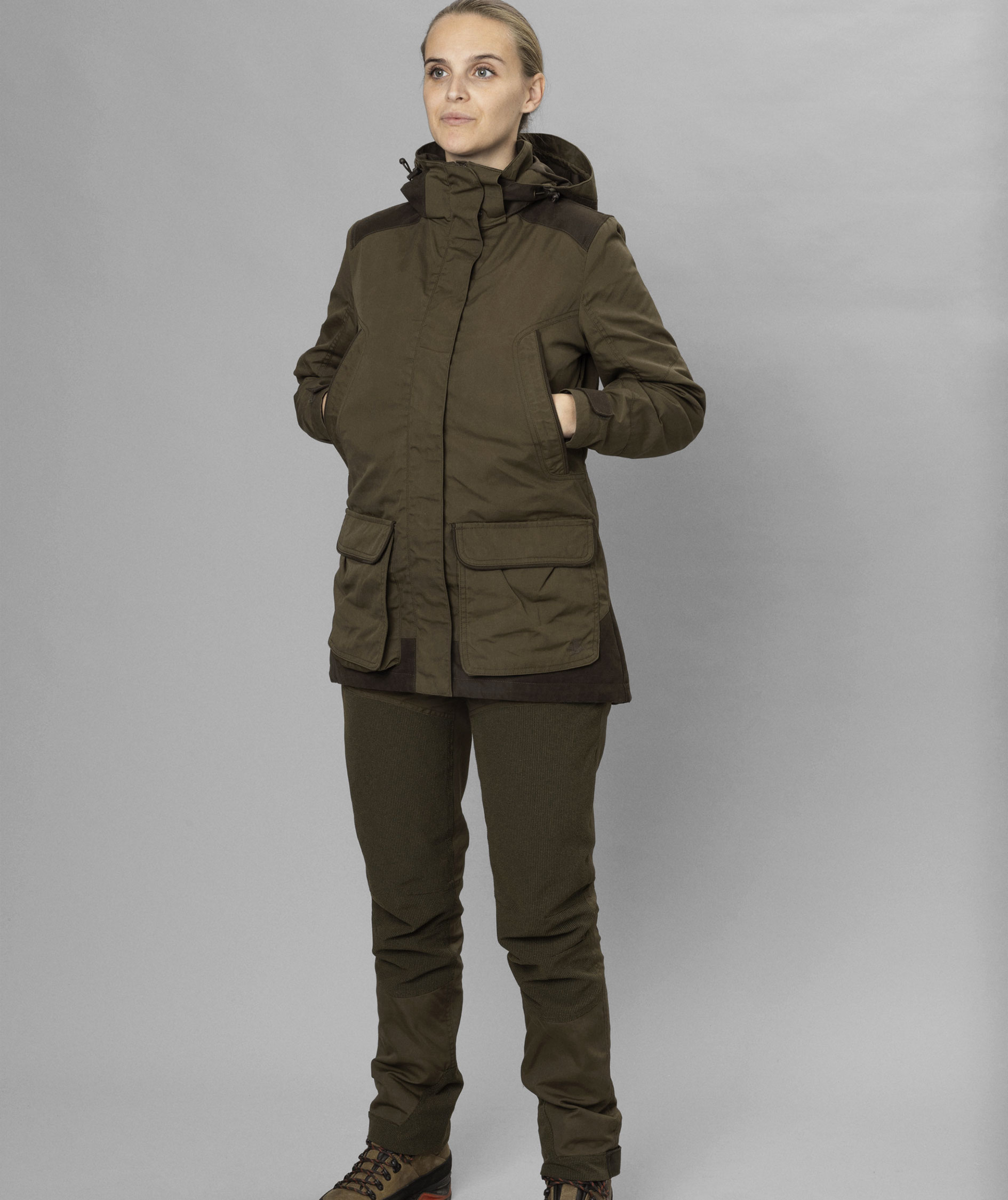 Seeland Key-Point Kora Damen Jacke, Pine green/Grizzly brown, large image number 12