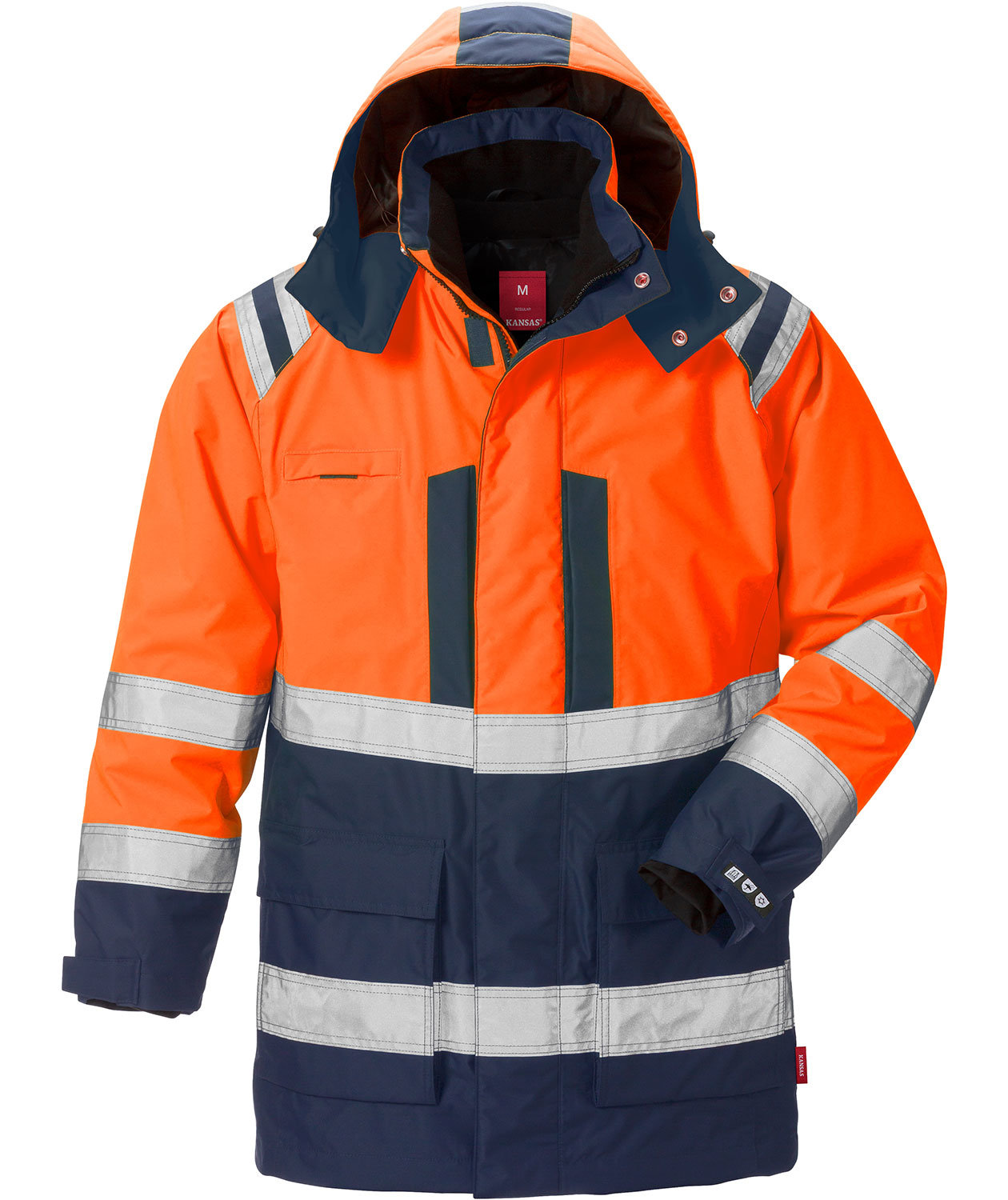 Kansas Airtech&reg; 3-i-1 parkas, Varsel Orange/Marinbl&aring;