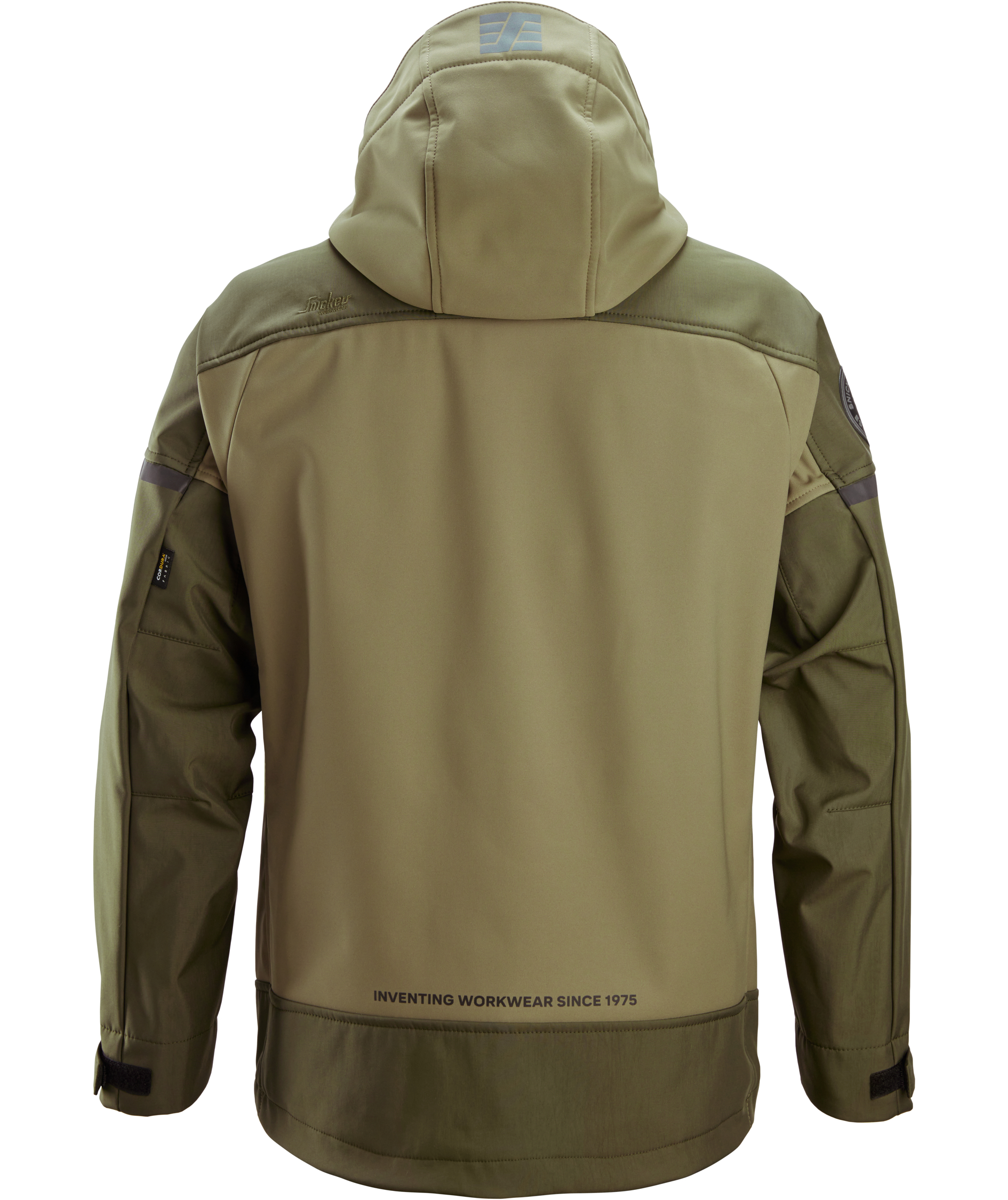 Snickers AllroundWork softshelljakke 1226, Khaki Green/Dark Khaki Green, large image number 3