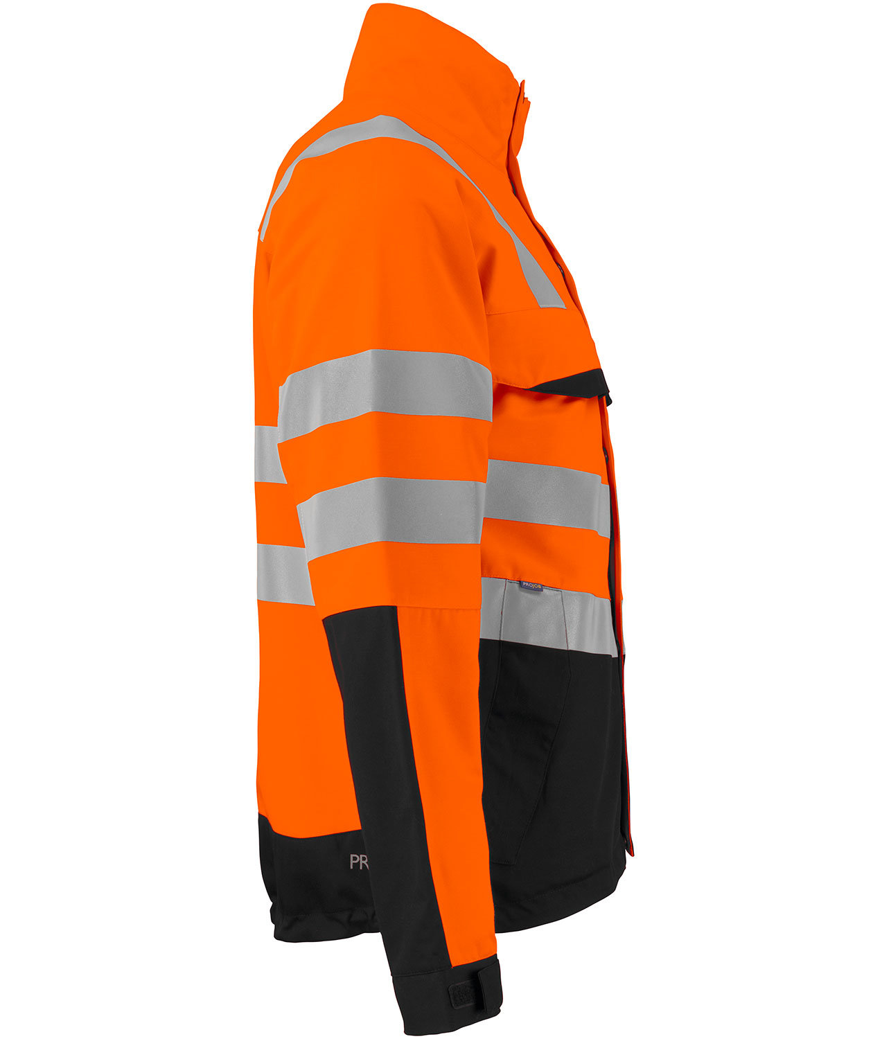 ProJob arbejdsjakke 6415, Hi-Vis Orange/Sort, large image number 3