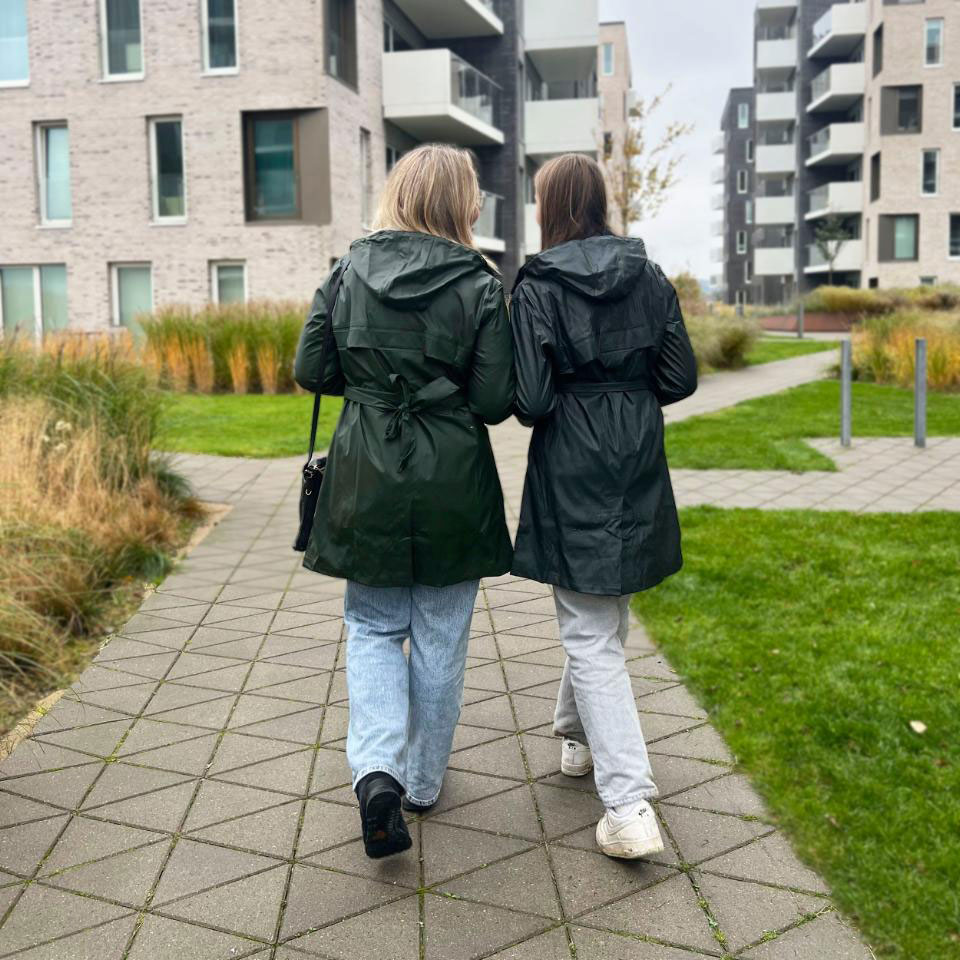 ELKA Recycled PU dame regnfrakke, Oliven, large image number 9