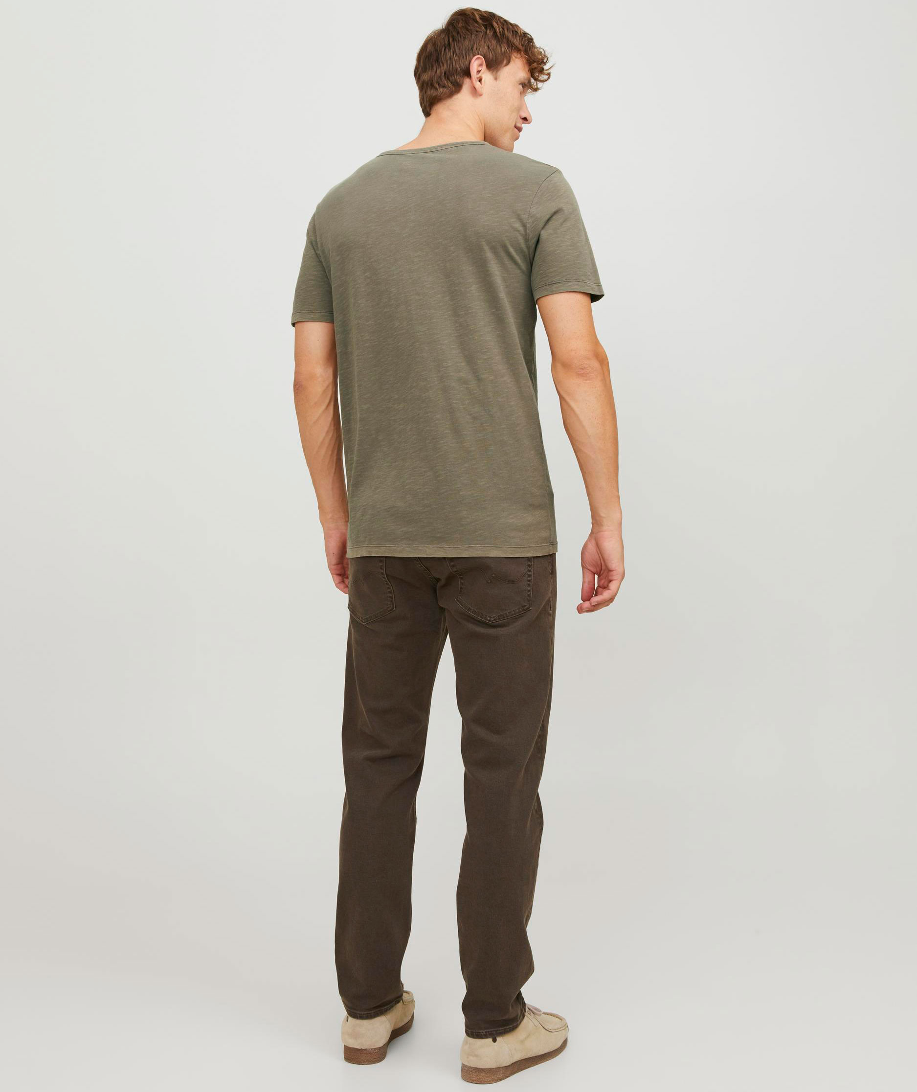 Jack & Jones JJESPLIT T-shirt, Dusky Green, large image number 6