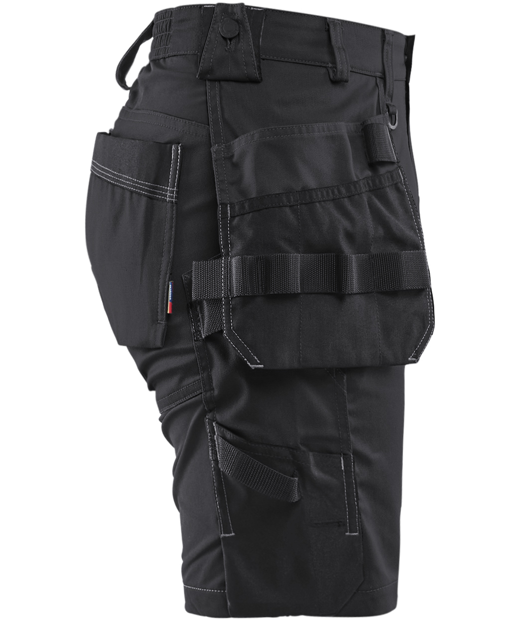 Bl&aring;kl&auml;der dame h&aring;ndv&aelig;rkershorts, Sort, large image number 3