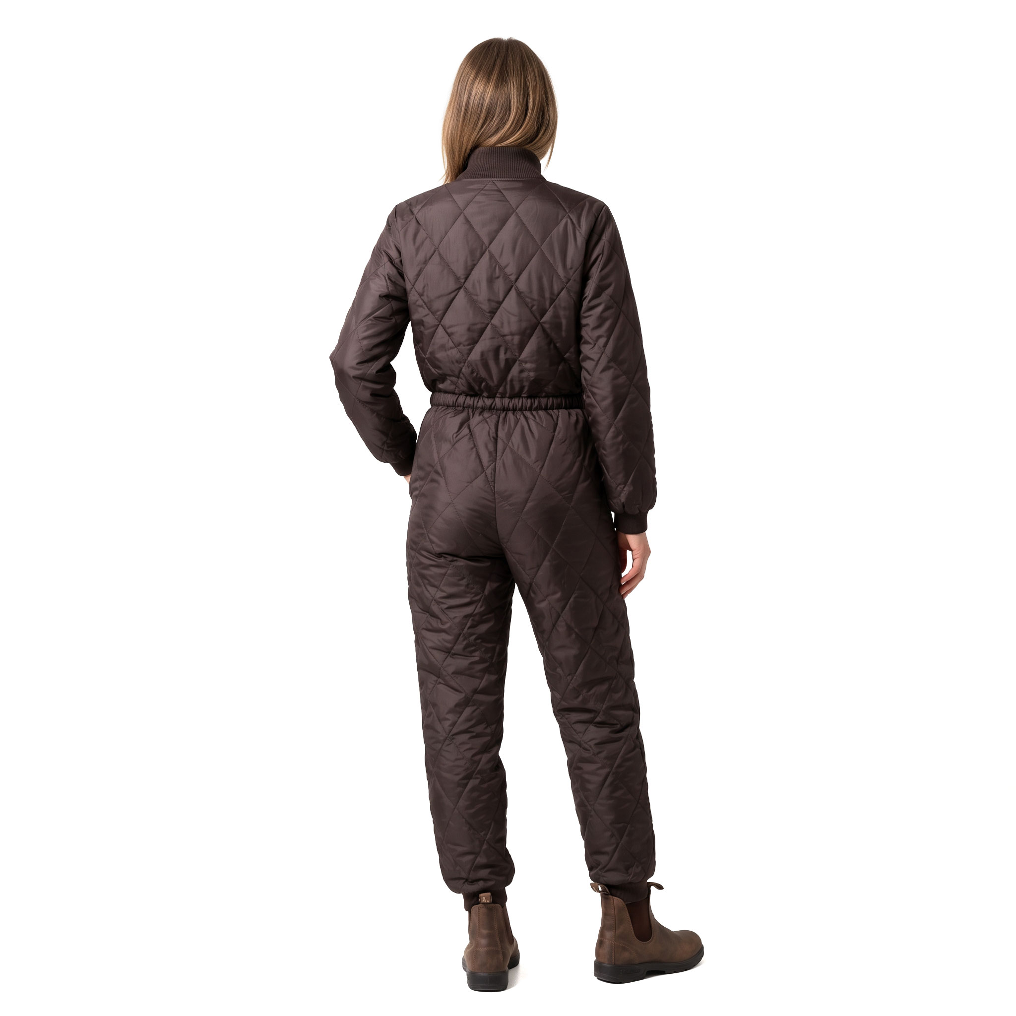 Westborn Basic women's coveralls, Chocolate Brown, large image number 3