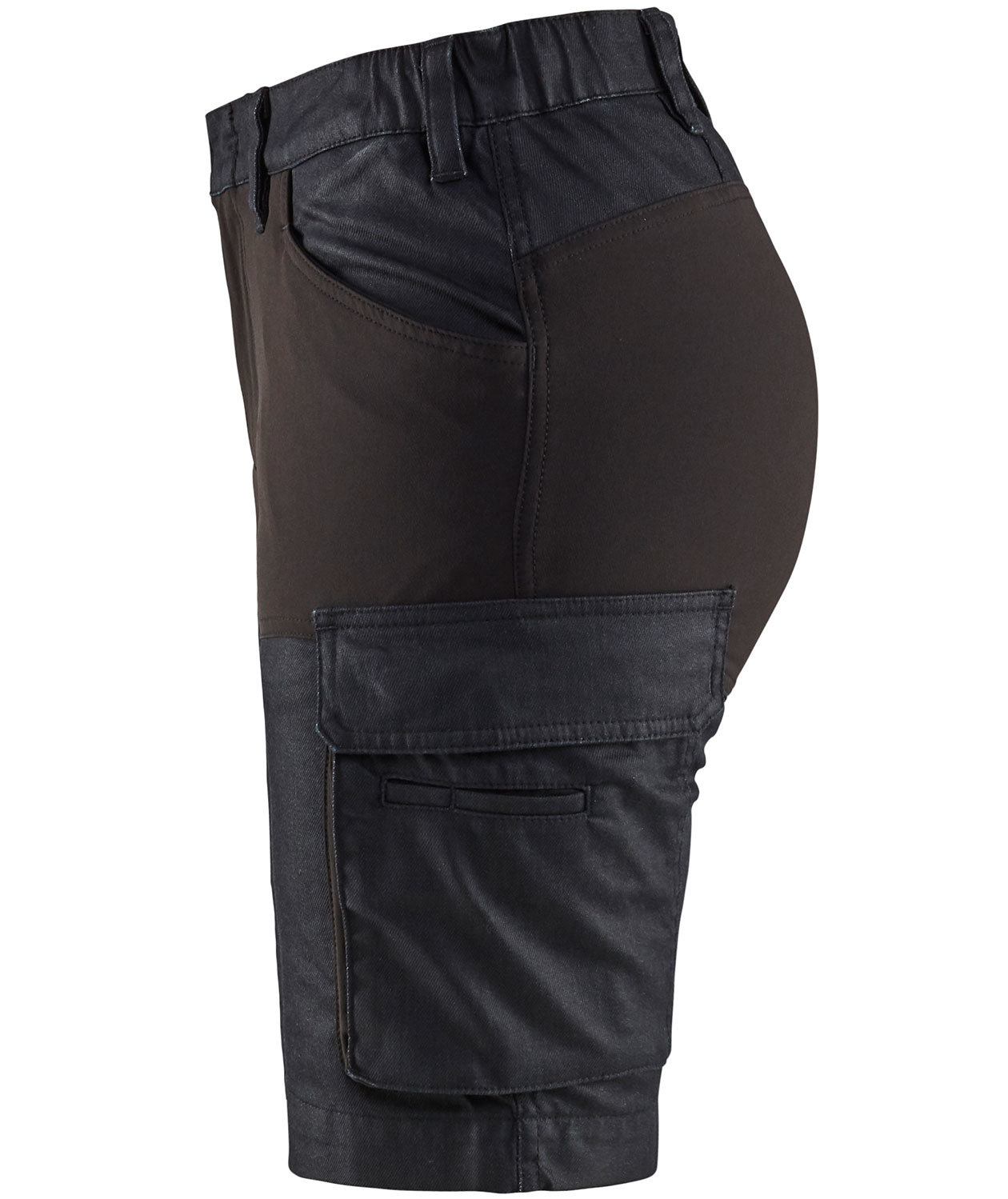 Bl&aring;kl&auml;der dame serviceshorts, Marine/Sort, large image number 2