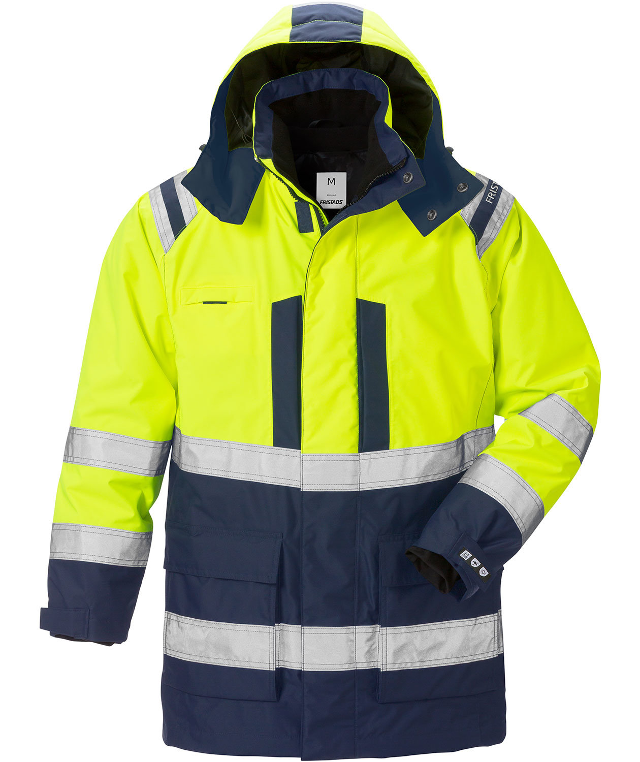 Fristads Airtech&reg; 3-i-1 parkas 4036, Varsel gul/marinbl&aring;