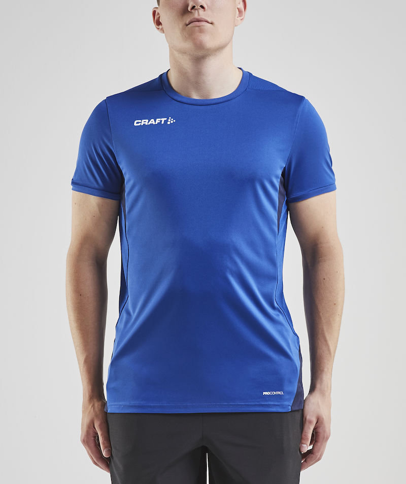 Craft Pro Control Impact T-shirt, Navy/Club cobolt, large image number 1