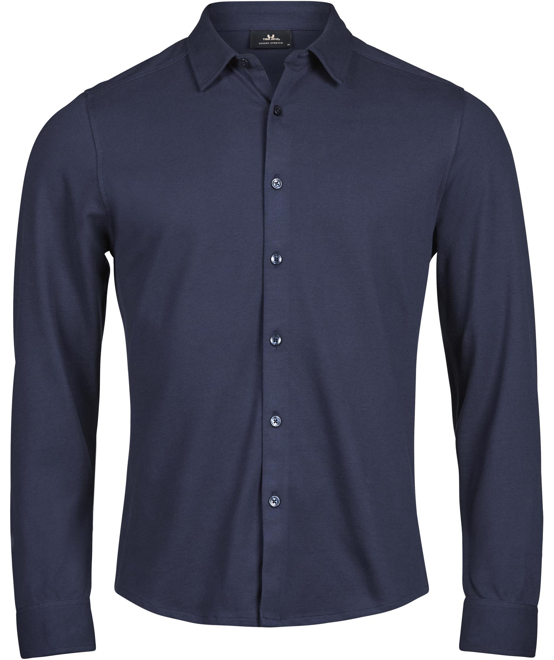 Tee Jays Luxury stretch shirt, Navy