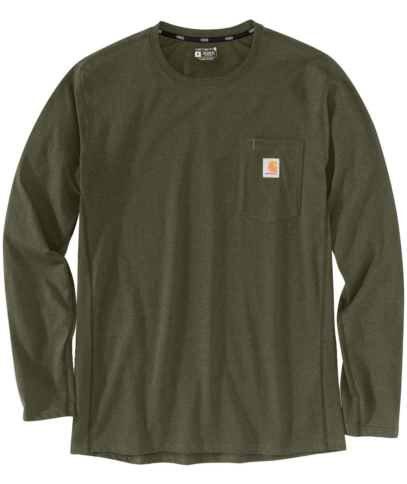 Carhartt lang&aelig;rmet T-shirt, Basil Heather, Basil Heather, swatch