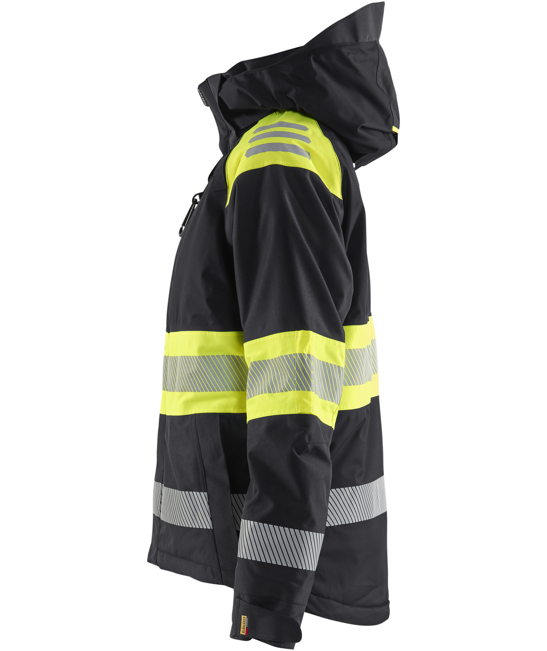 Bl&aring;kl&auml;der women's winter jacket, Black/Hi-Vis Yellow, large image number 4