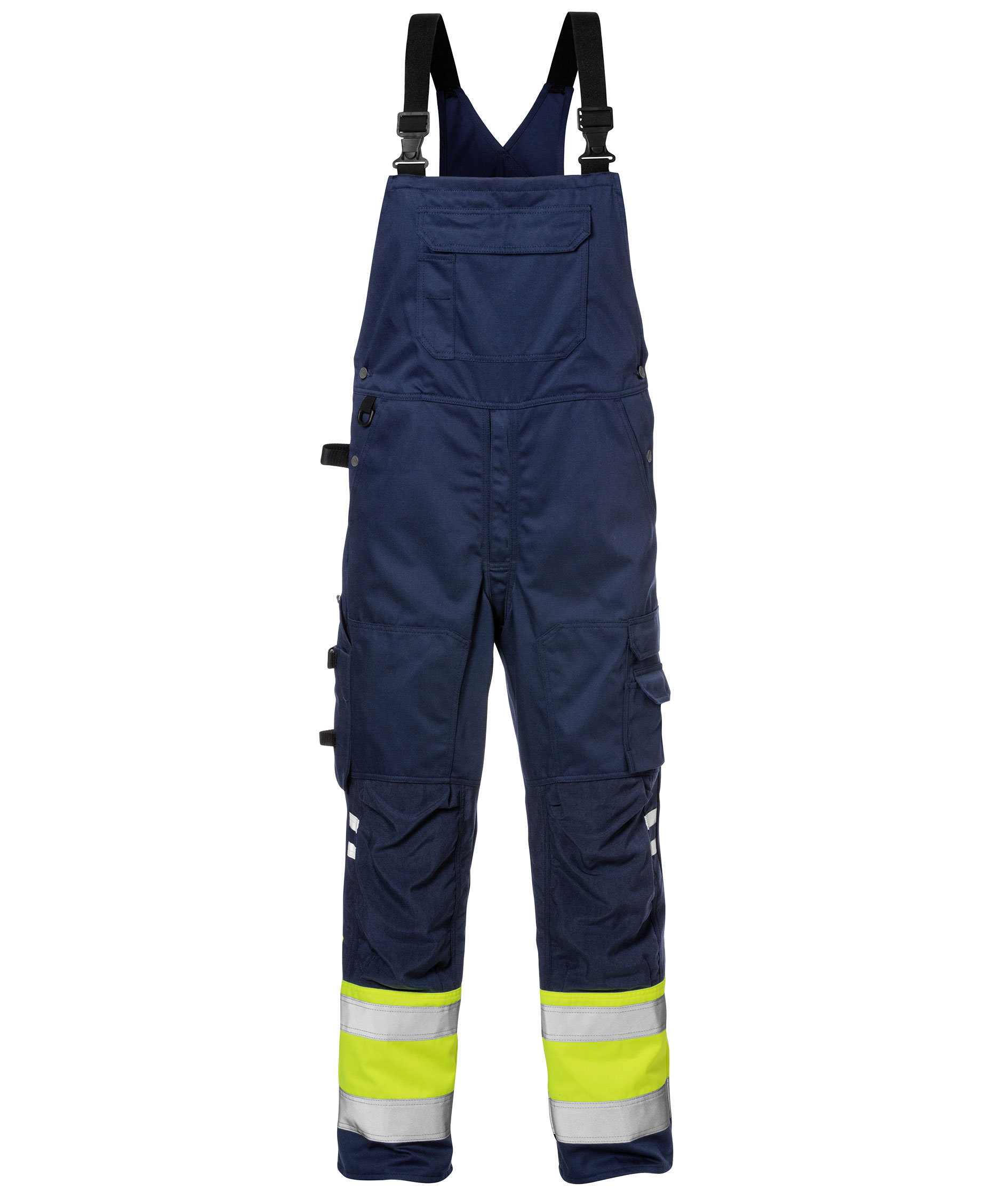 Fristads h&auml;ngselbyxa, Varsel yellow/marinbl&aring;