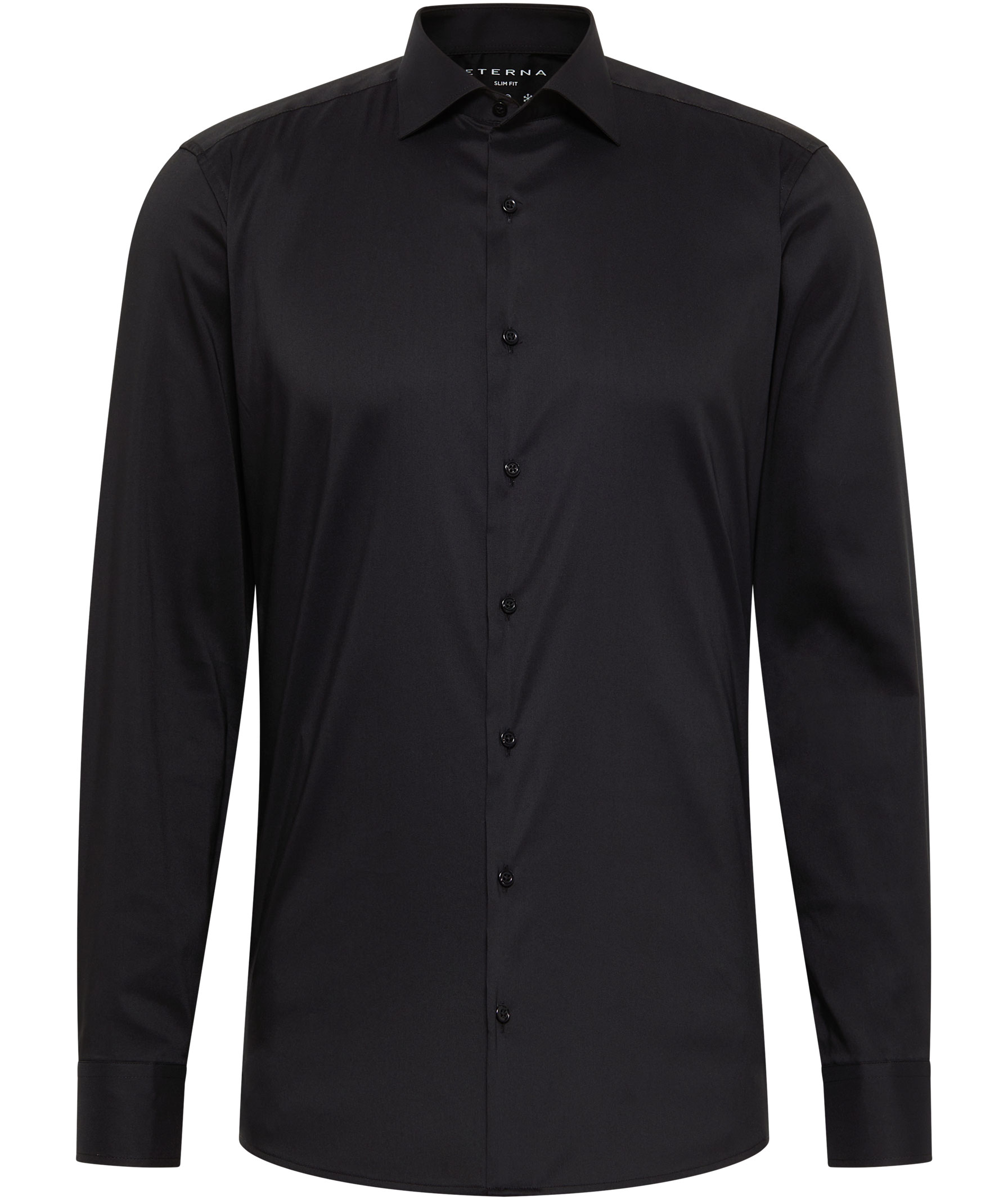 Eterna Performance Slim Fit skjorte, Black