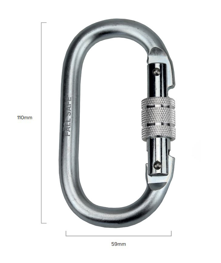 Fall Safe BASIC 1 fall protection kit with 10m rope, Black/Orange, Black/Orange, large image number 8