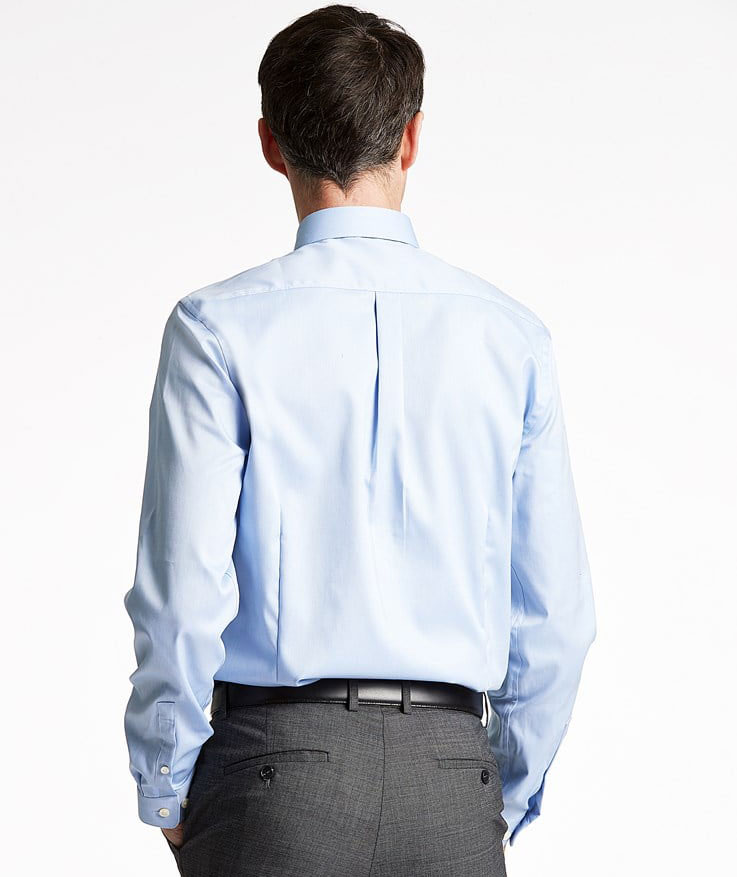 Lindbergh Twill Stretch Slim fit skjorta, Ljusbl&aring;, large image number 3